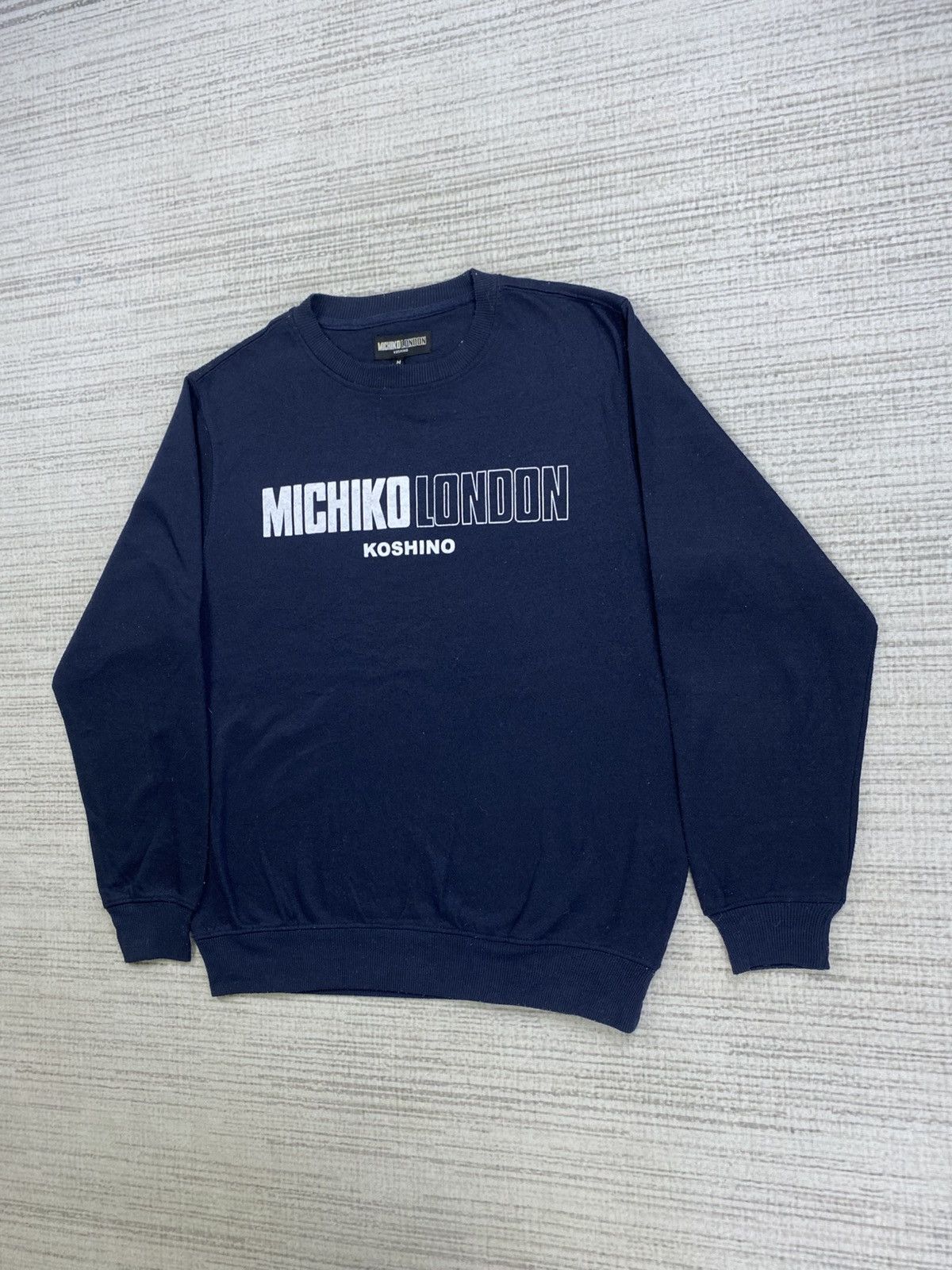 Michiko Koshino London × Vintage Vintage Michiko London Big Spellout Sweatshirt Size US M / EU 48-50 / 2 - 4 Thumbnail