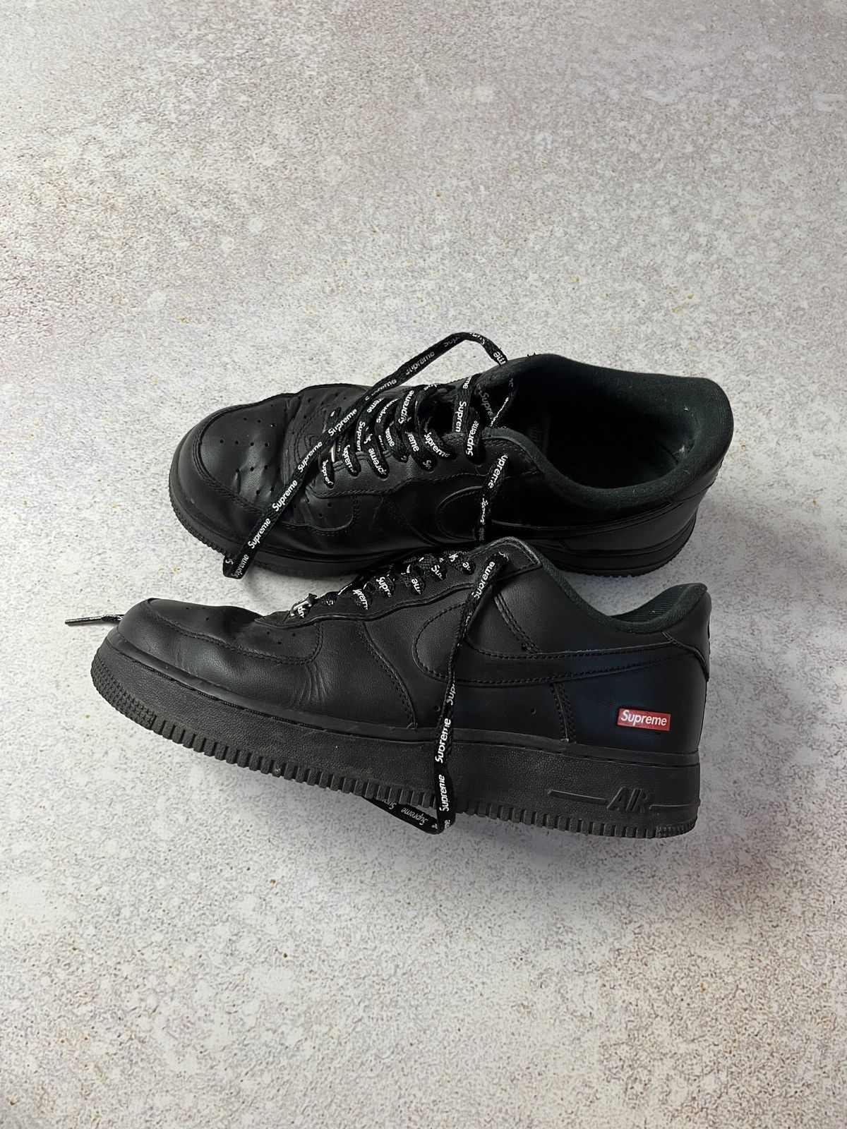 Supreme Supreme x Nike Air Force 1 Low Black | Grailed