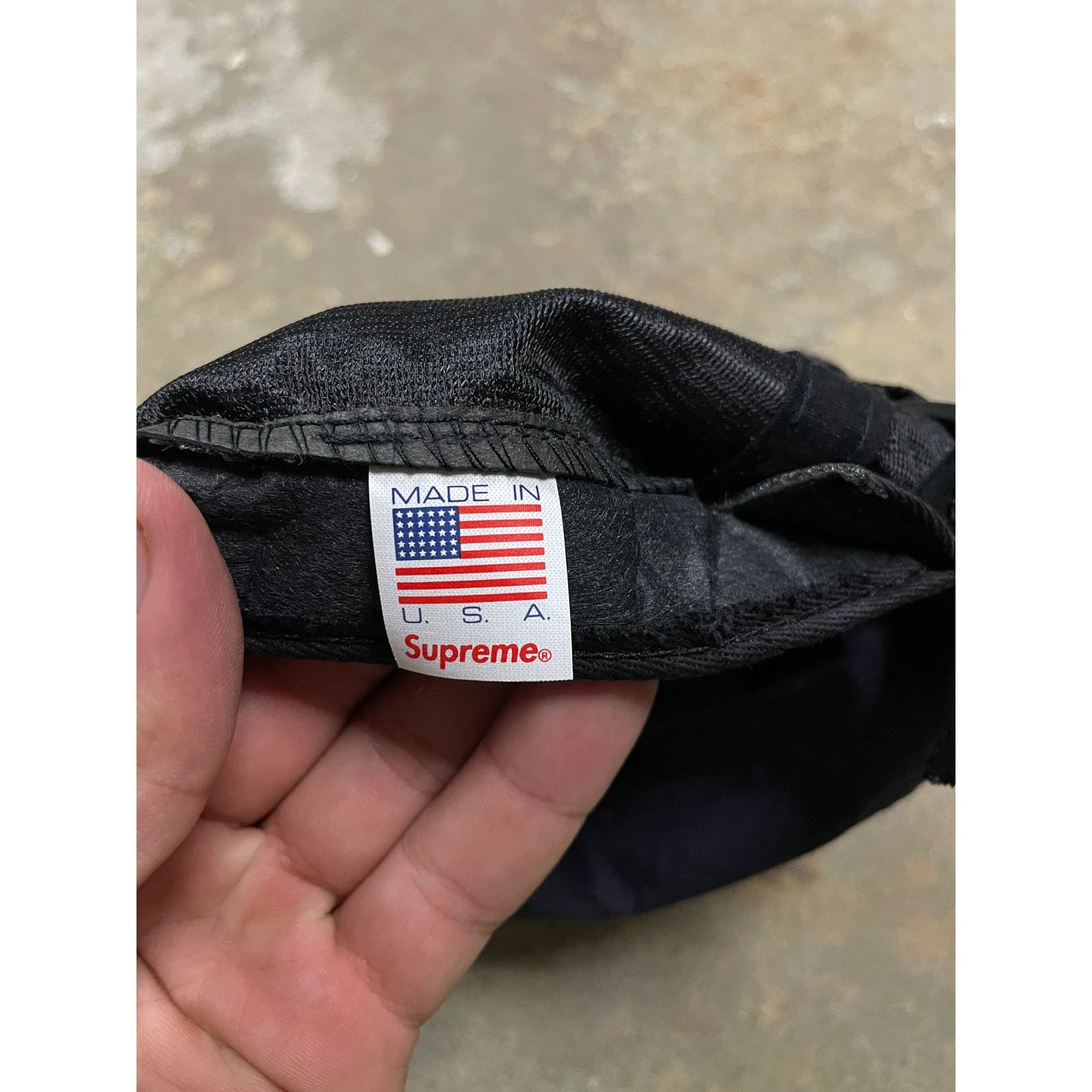 Supreme Supreme Zip Cap Navy White Used OS Size ONE SIZE - 3 Thumbnail