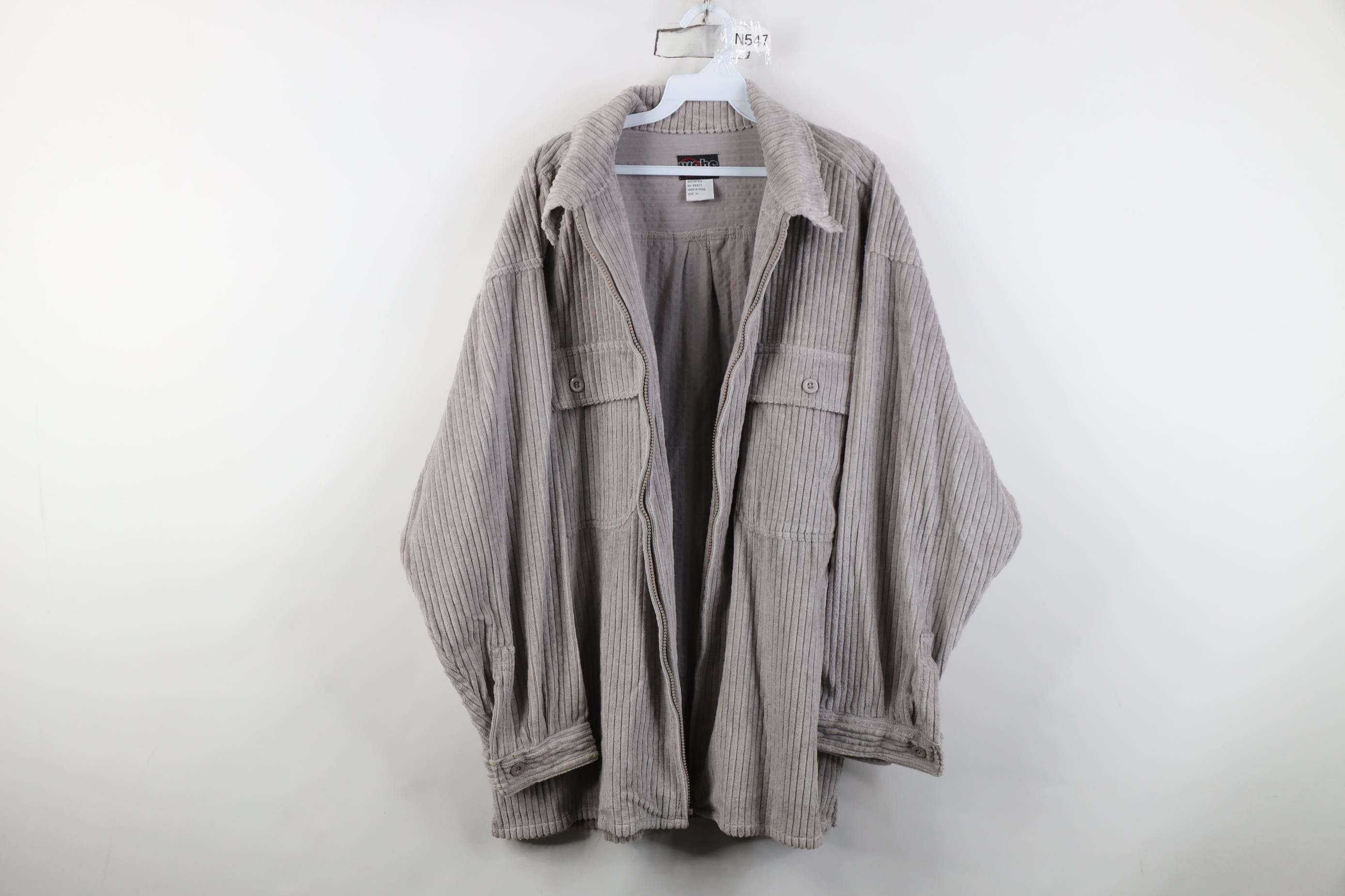 Vintage AS IS Vintage 90s Streetwear Shirt Jacket Jac Shirt Gray Size US XL / EU 56 / 4 - 1 Thumbnail