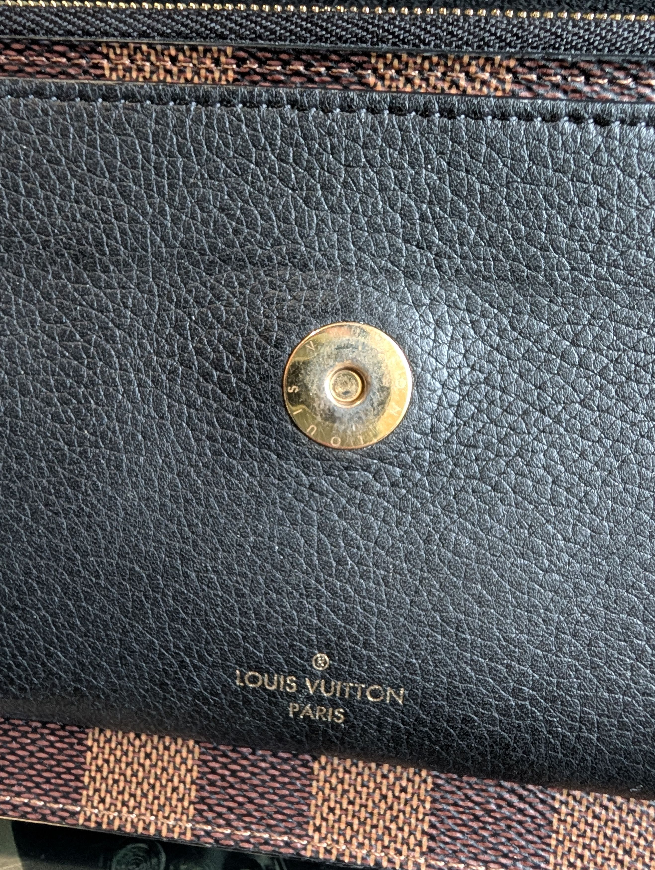 Louis Vuitton Louis Vuitton Vavin Damier Ebene Chain Crossbody Bag Black Size ONE SIZE - 11 Thumbnail