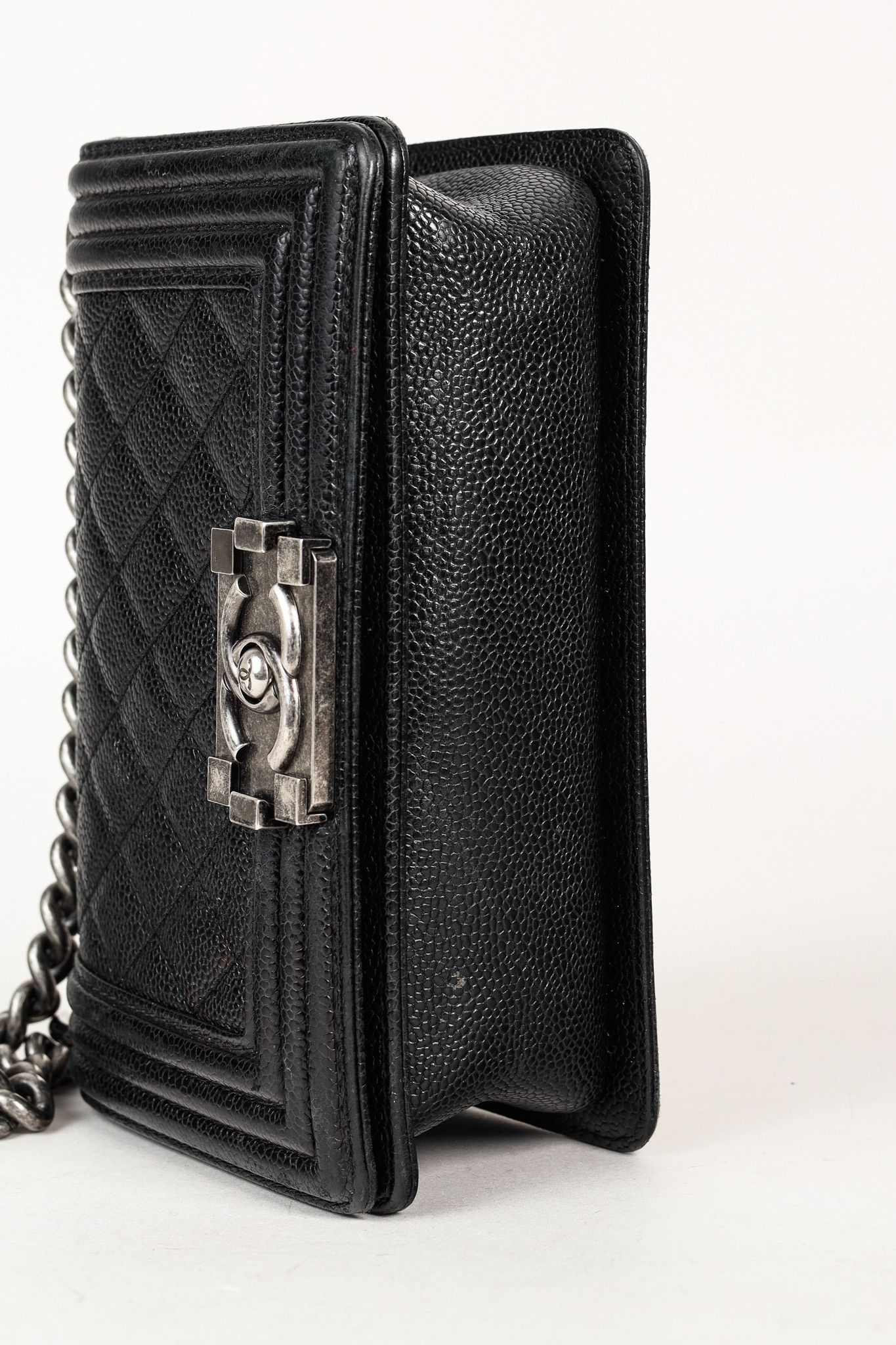 Chanel Chanel Small Boy Black Caviar Quilted Shoulder Bag Size ONE SIZE - 5 Thumbnail