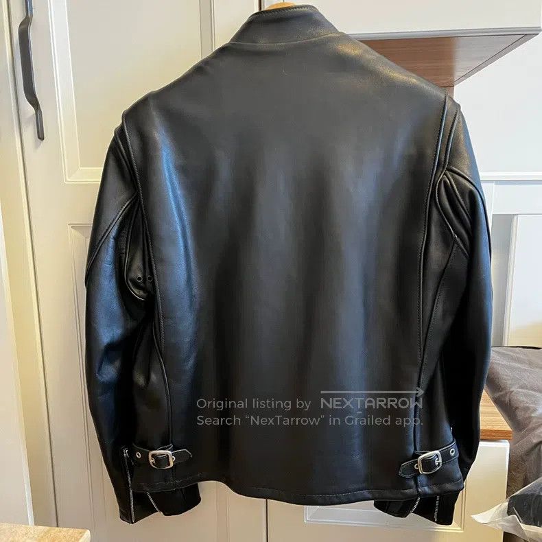 Other 141 Stand up collar naked cowhide coat Size US L / EU 52-54 / 3 - 2 Thumbnail