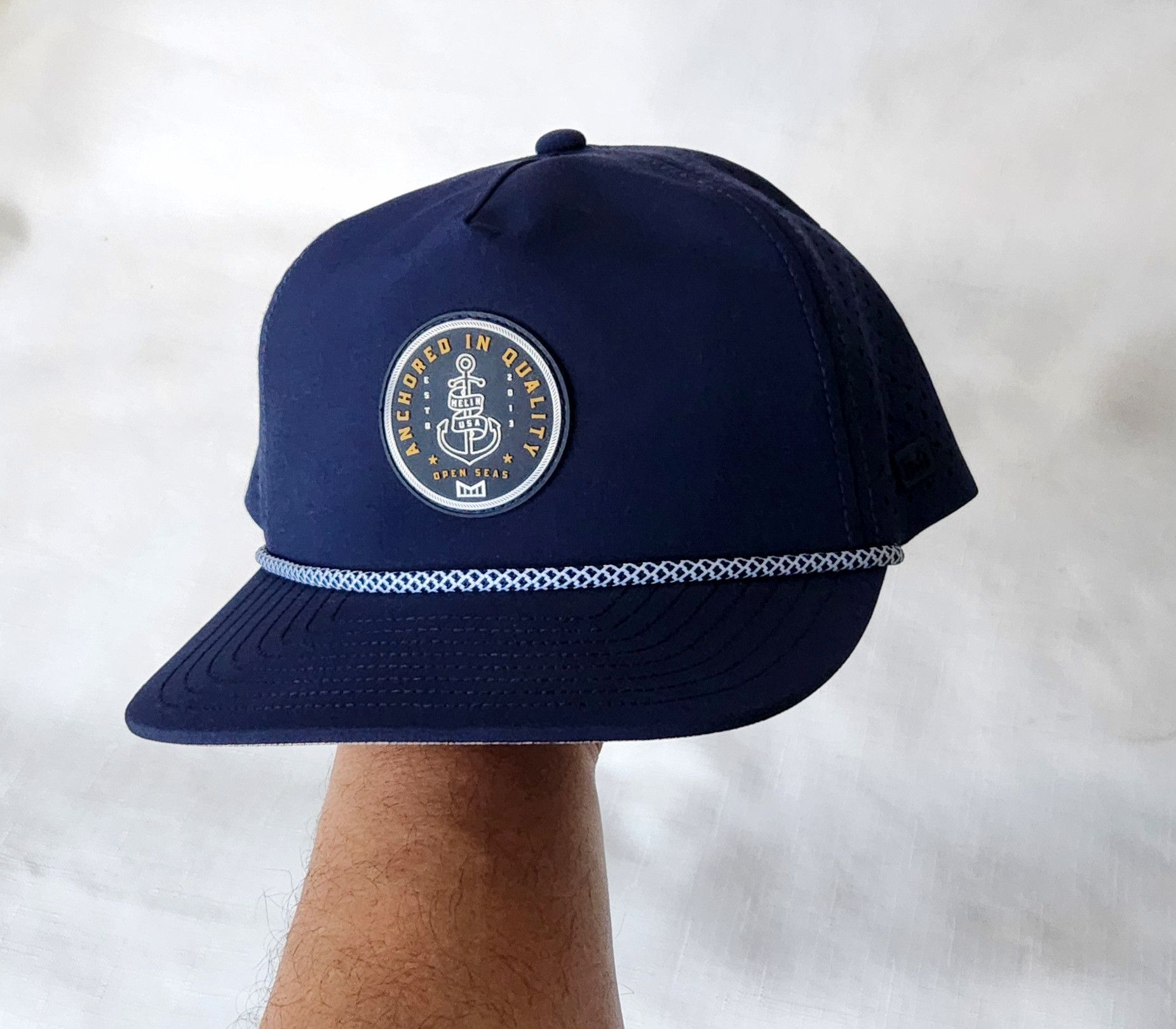 melin Melin Men's Coronado Brick Hydro Performance Blue Rope hat Size ONE SIZE - 2 Thumbnail