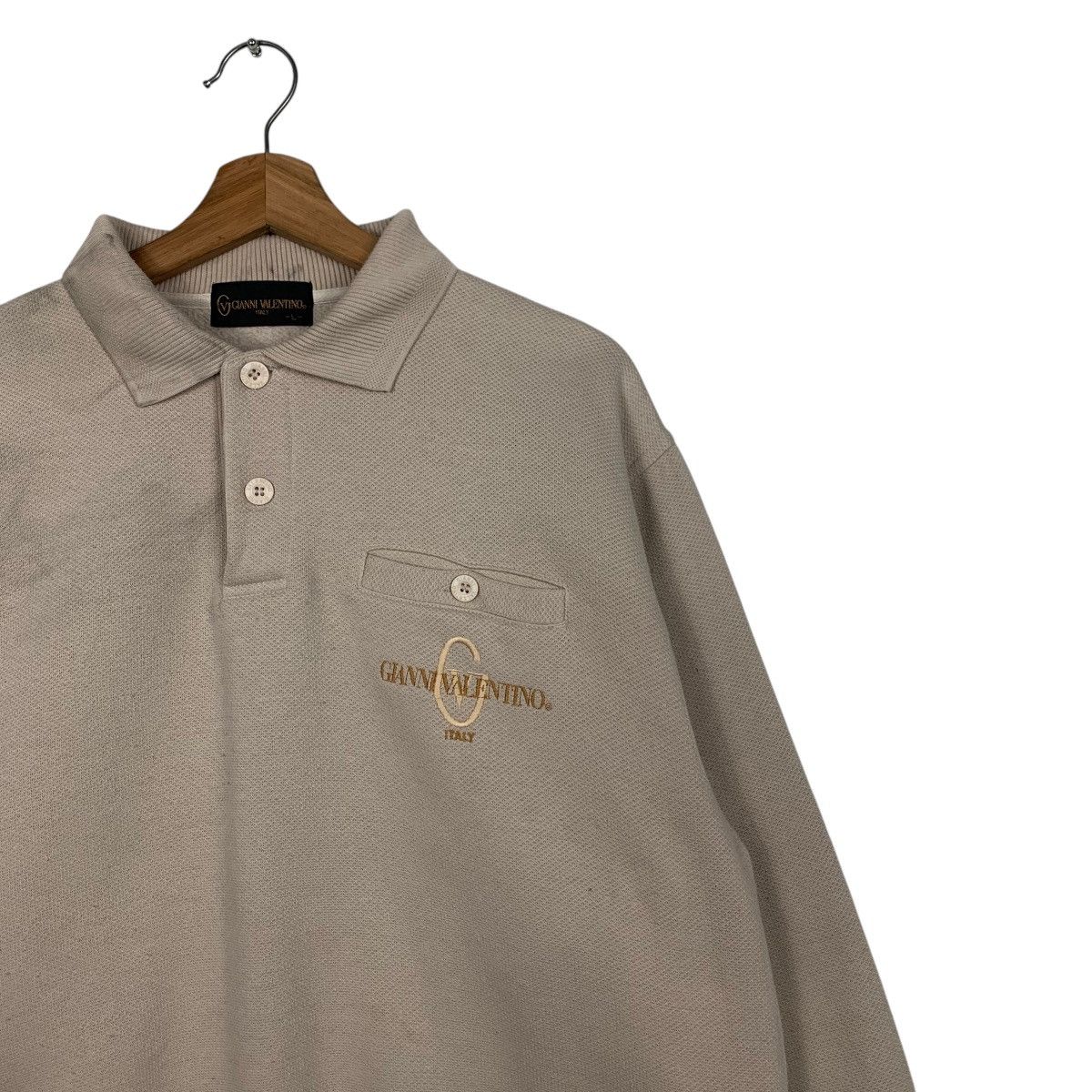 Gianni Valentino GIANNI VALENTINO Single Pocket Polo Sweatshirt #1685-C75 Size US L / EU 52-54 / 3 - 5 Thumbnail