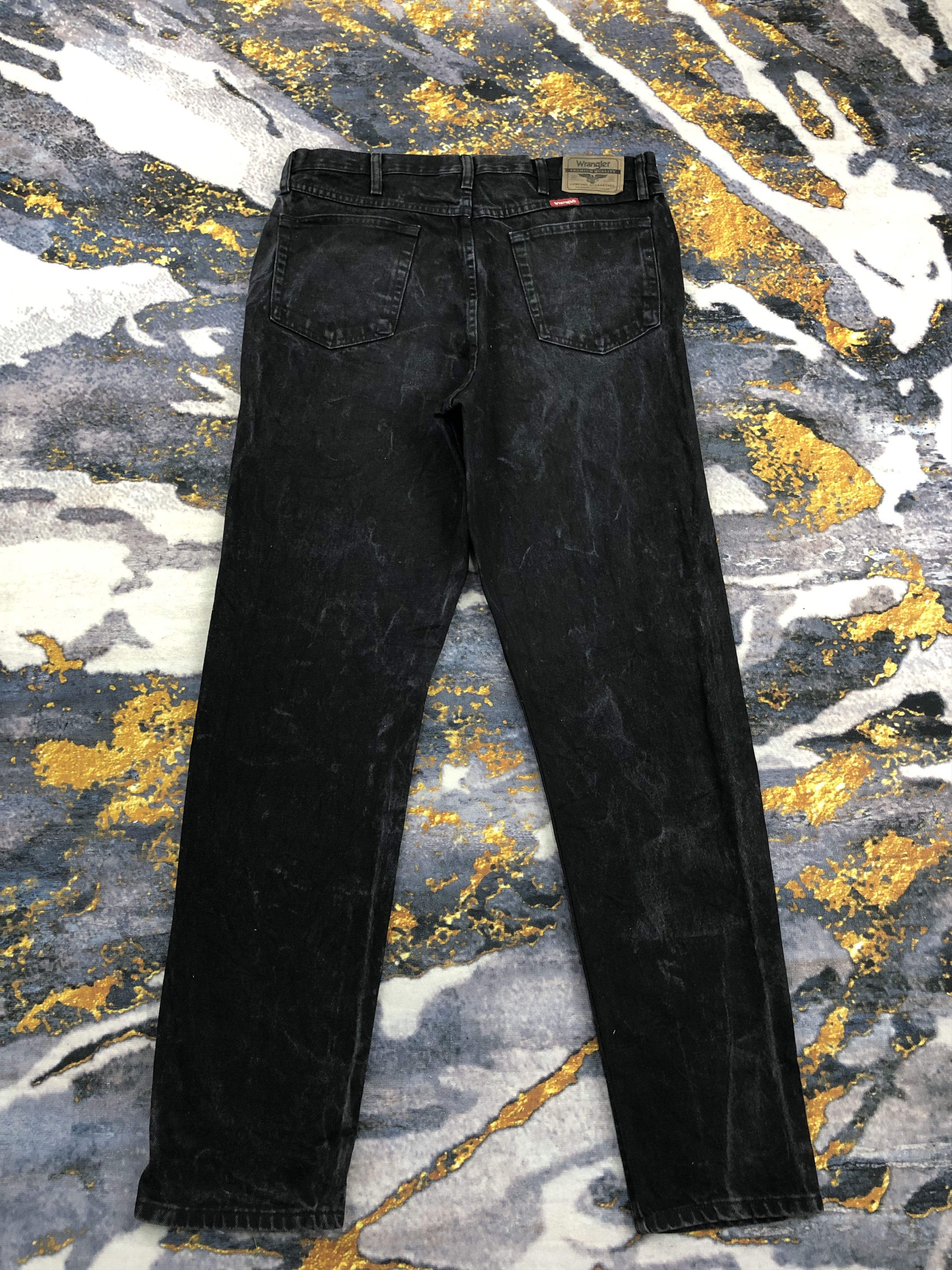 Wrangler Vintage Wrangler Black Denim DPP0266 Size US 35 - 3 Thumbnail