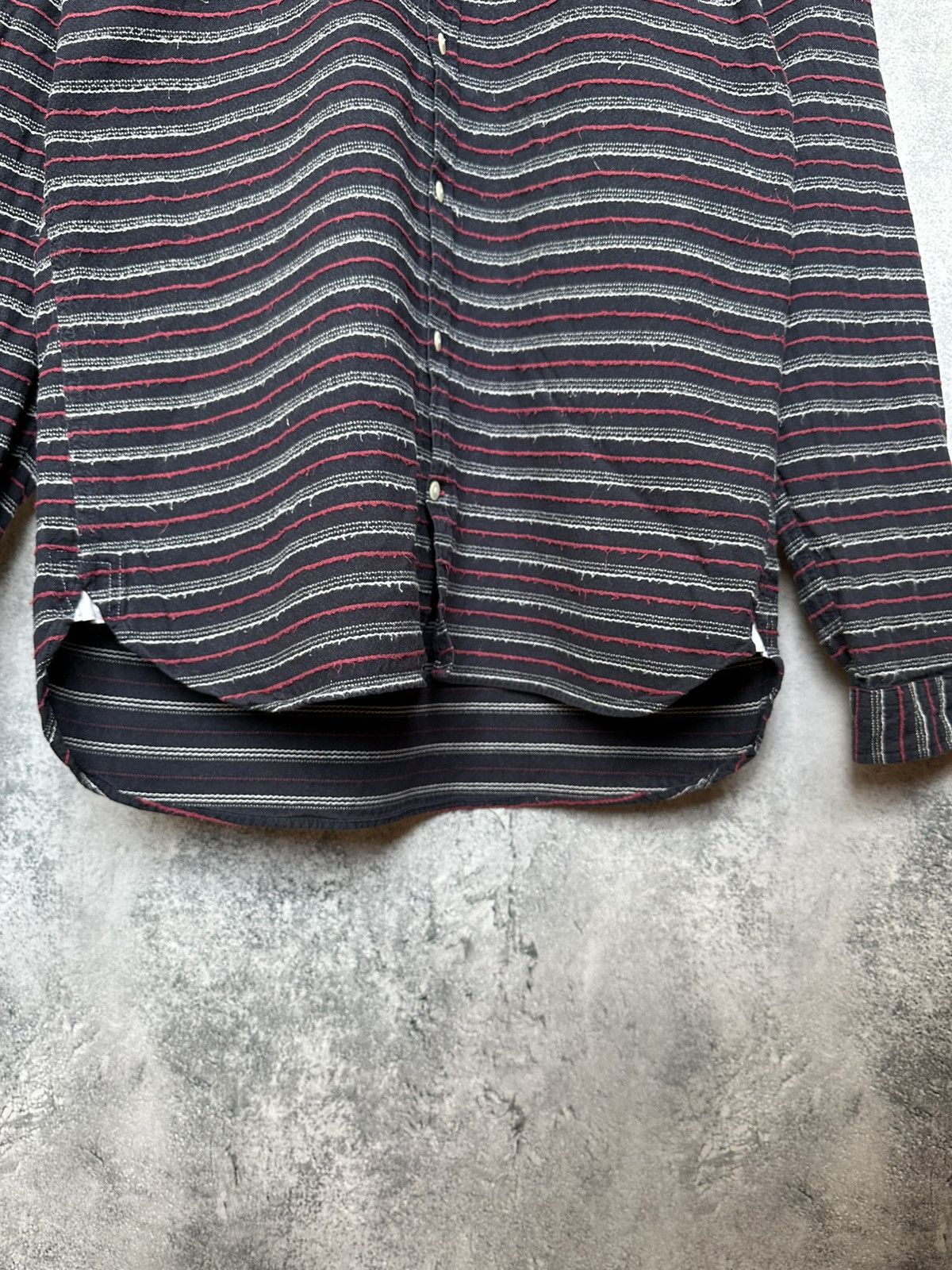 Oliver Spencer Oliver Spencer Boho Lagenlook Striped Button-Up Shirt Size US M / EU 48-50 / 2 - 8 Thumbnail