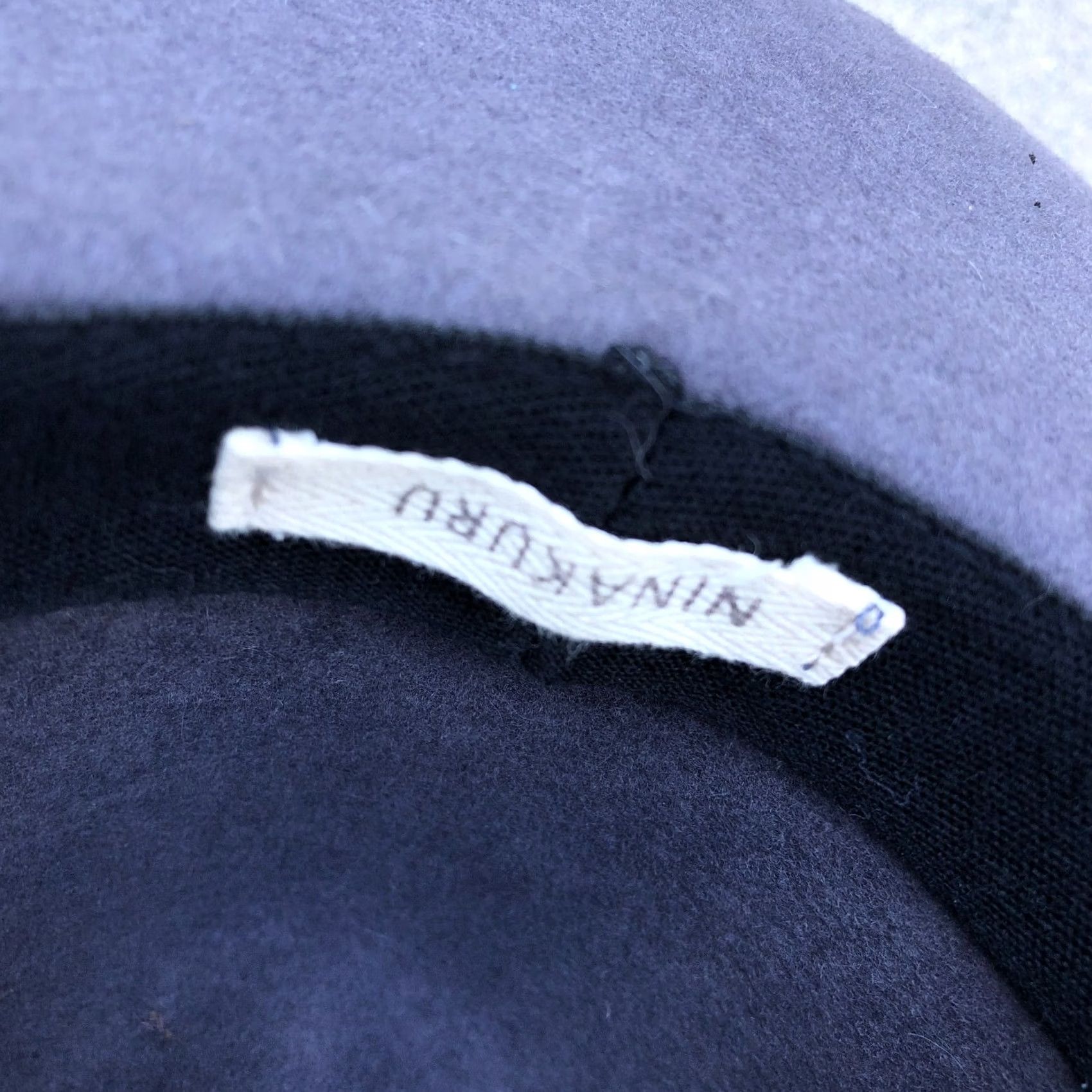 FELT NINAKURU Wool Felt Wide Brim Fedora Hat Gray Blue Women's One Size Ojai Cap Size ONE SIZE - 8 Thumbnail