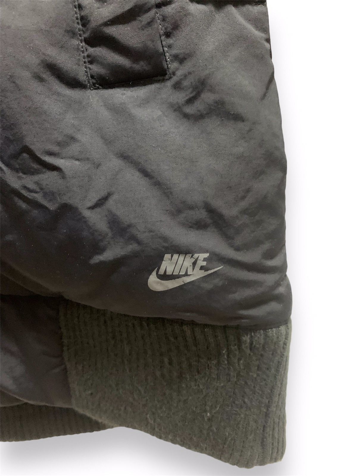 Nike × Vintage NIKE Sportswear Black Long Puffer Jacket Size US M / EU 48-50 / 2 - 6 Thumbnail