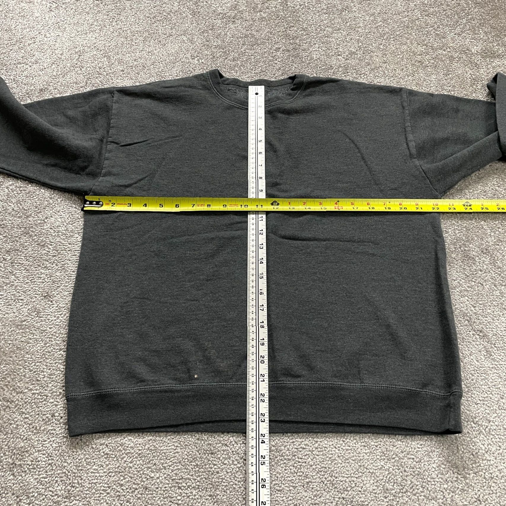 Hanes Hanes Relaxed Pullover Sweatshirt Women M Gray Crew Neck Fleece Casual All Seasons Long Sleeve Sweatshirt Dim: 44 in Logo Size M / US 6-8 / IT 42-44 - 7 Thumbnail
