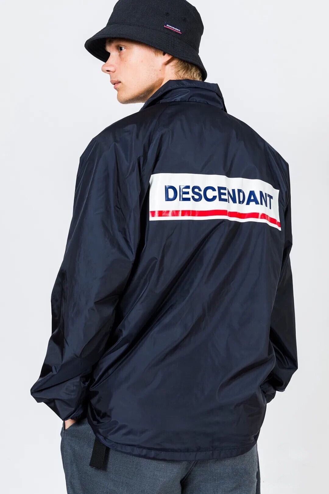 Japanese Brand Descendant Coach Jacket in Dark Blue Size US M / EU 48-50 / 2 - 1 Thumbnail