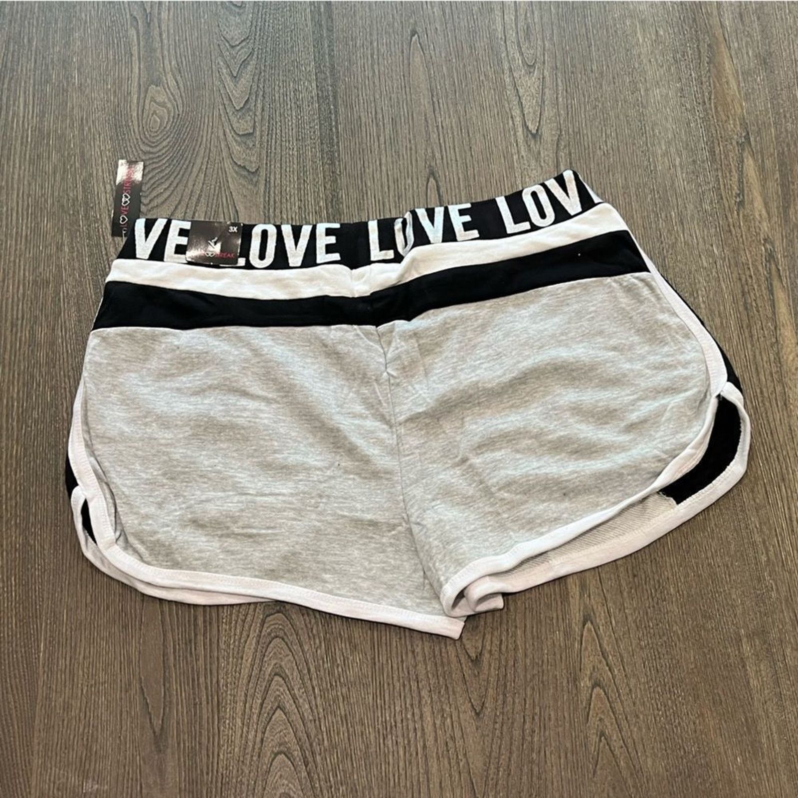Vintage NWT Love Streak Womens Cotton Track Gym Shorts Size 3X Size 42" / US 20 - 5 Thumbnail