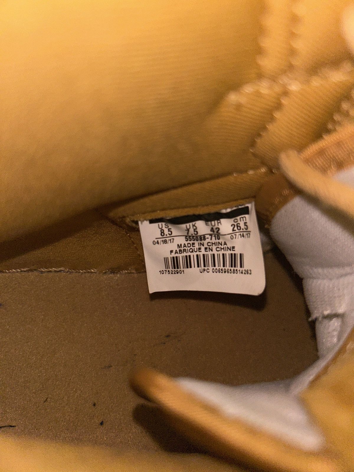 Jordan Brand Nike Air Jordan 1 Retro High Wheat Size US 8.5 / EU 41-42 - 5 Thumbnail