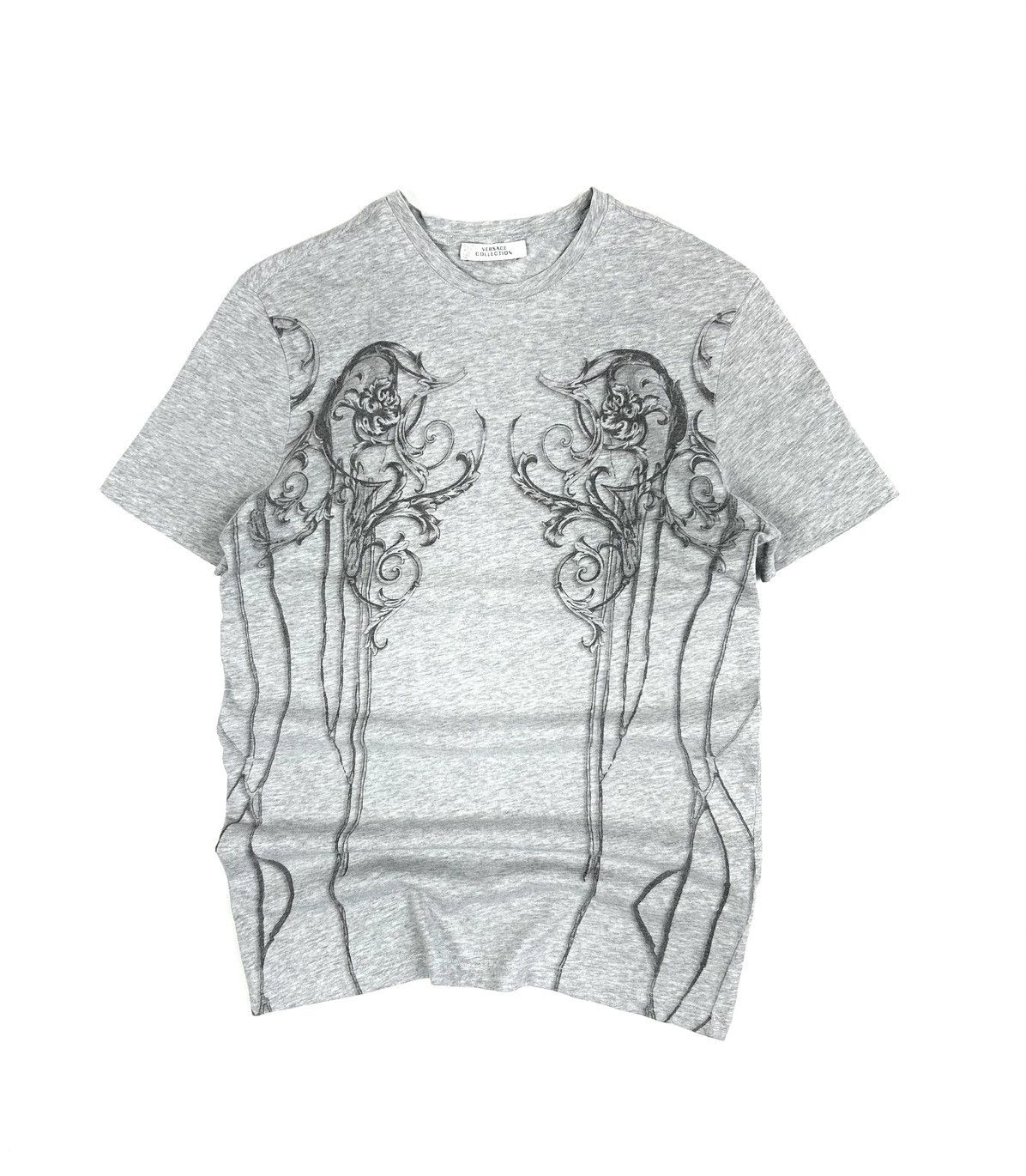 Versace Avant Grade Versace Collection Printed Graphic Tee gray y2k Size US S / EU 44-46 / 1 - 1 Thumbnail