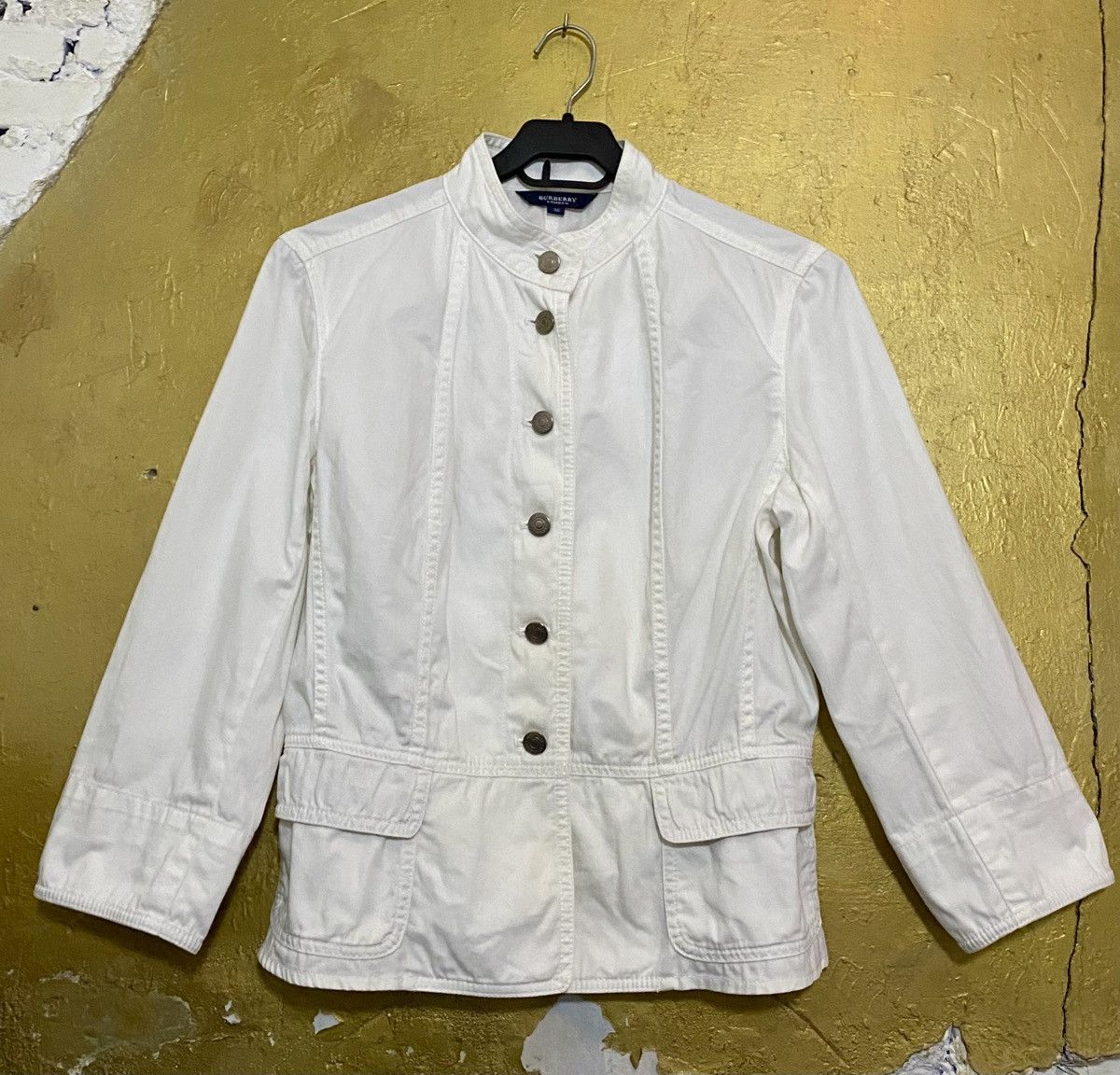 Burberry Burberry white denim jacket Size XS / US 0-2 / IT 36-38 - 1 Thumbnail