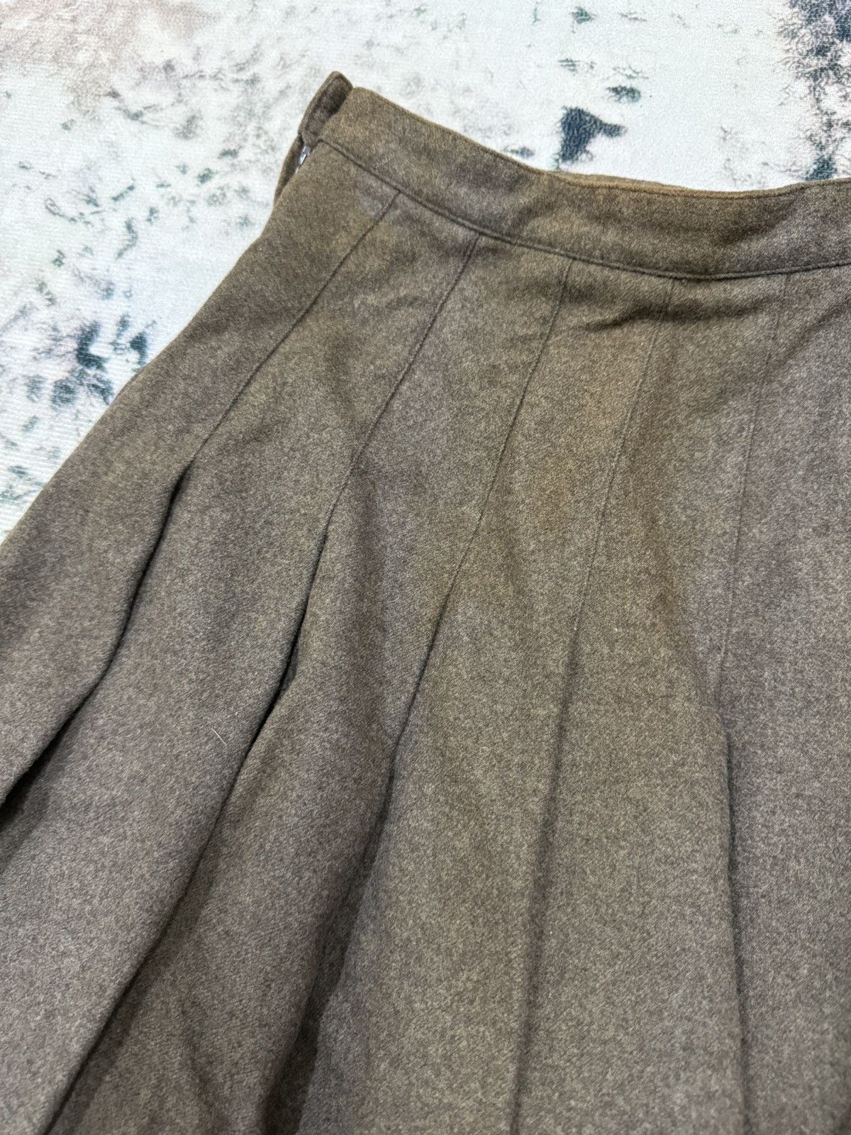 Japanese Brand × Mademoiselle Non Non × Vintage Madmoiselle Non Non plates Wool Skirt Size 24" / US 00 / IT 34 - 12 Thumbnail