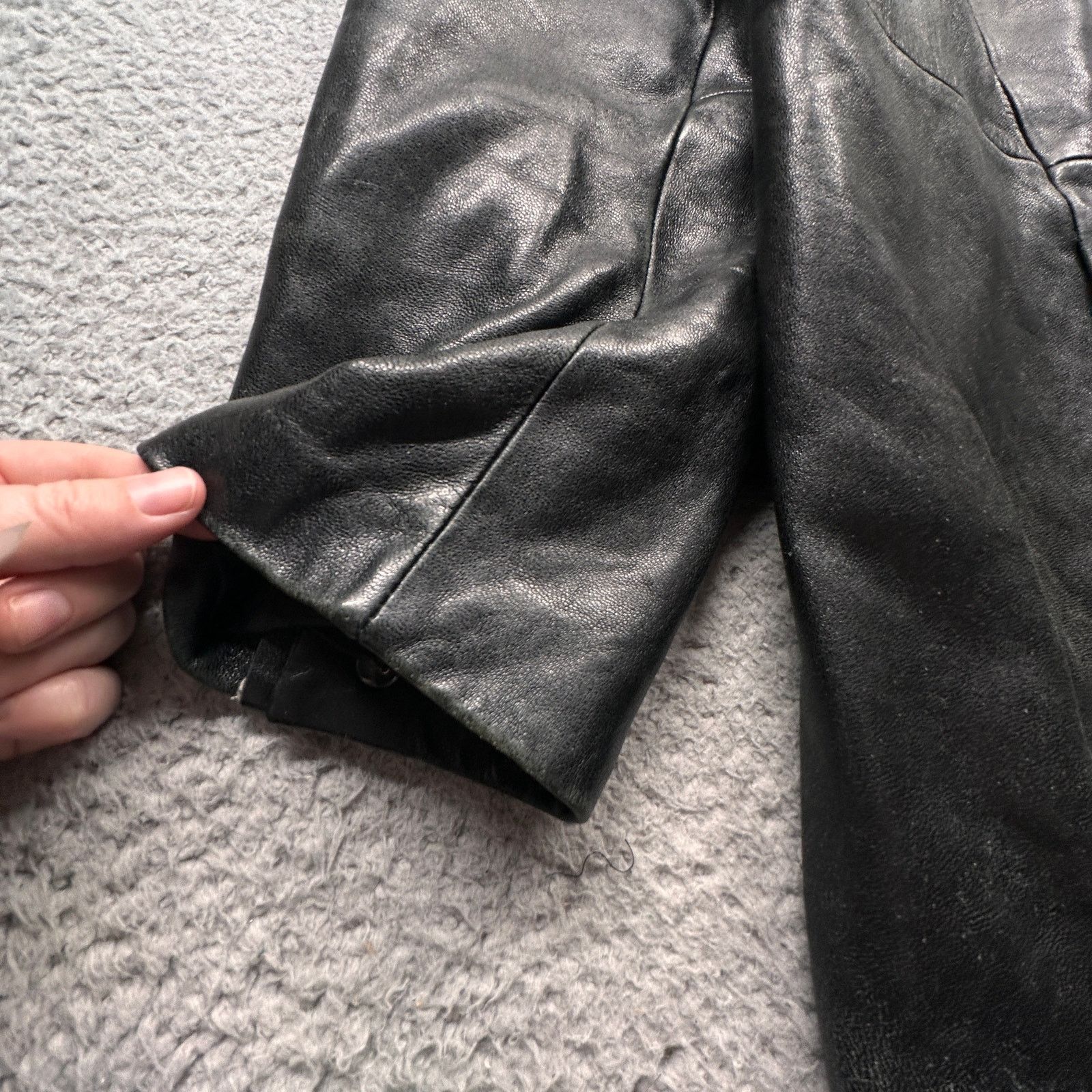 Alfani Vintage Alfani Woman Lamb Leather Coat Womens 2X Black Size XXL / US 16-18 / IT 52-54 - 9 Thumbnail