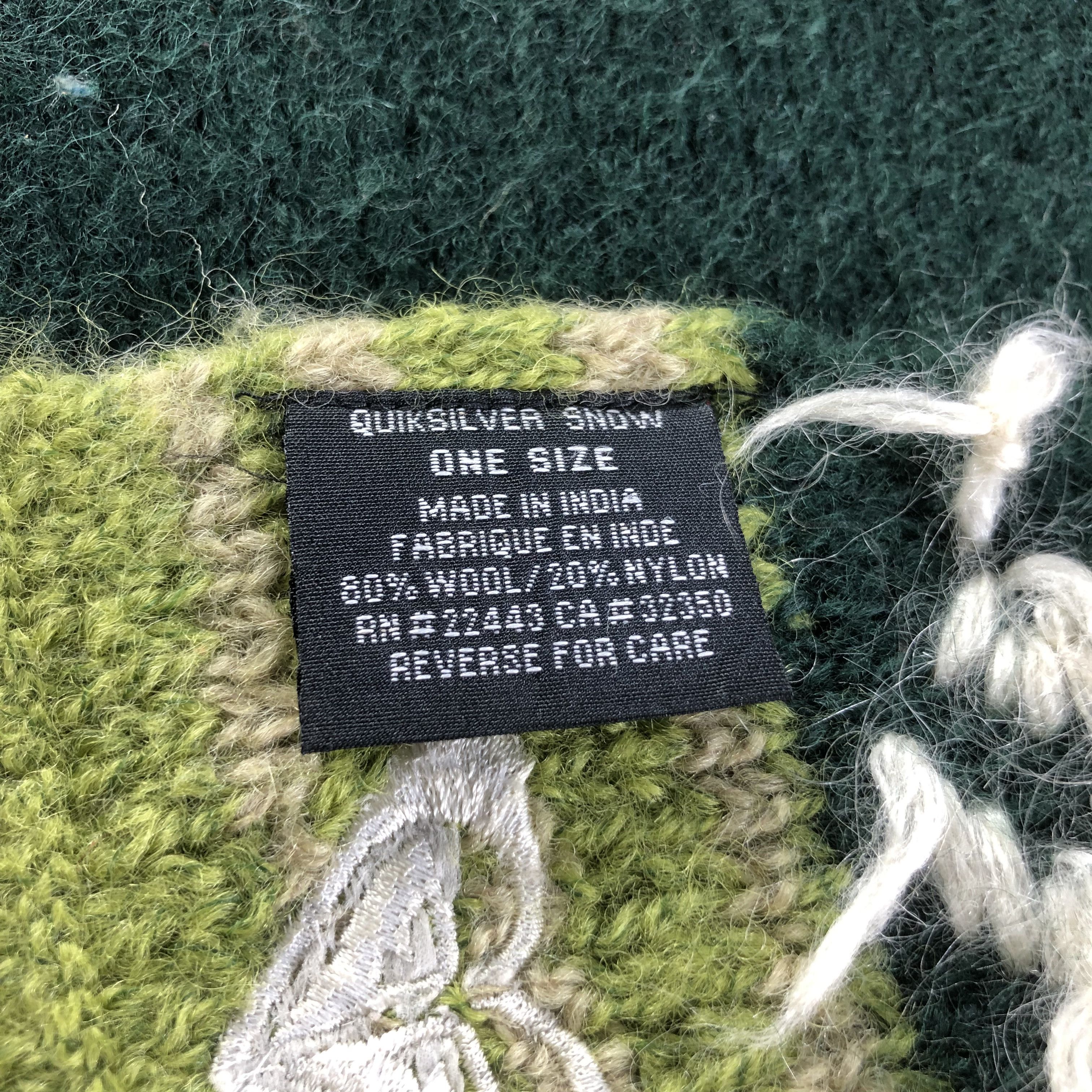 Quiksilver Quiksilver Snow Wool Scarf Muffler V1611 Size ONE SIZE - 4 Thumbnail