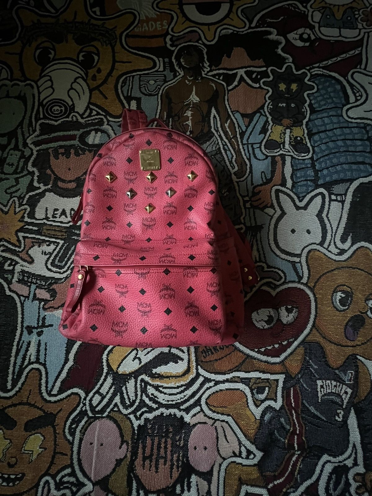 MCM MCM Stark Backpack 💒Pink💒 Size ONE SIZE - 1 Thumbnail