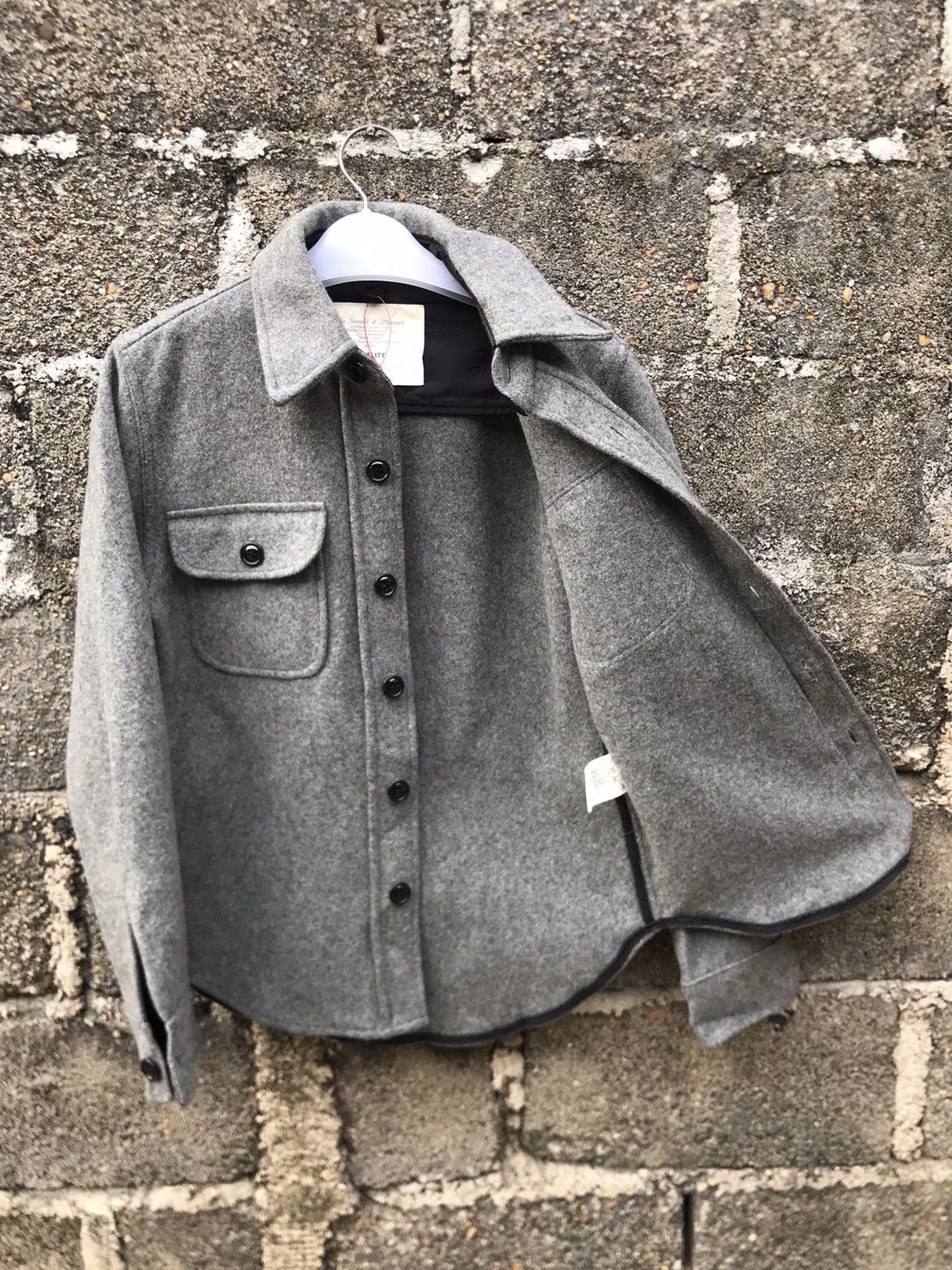 Fidelity 🔥Fidelity By Gerald & Stewart Wool Button Shirt Jacket Size S / US 4 / IT 40 - 8 Thumbnail