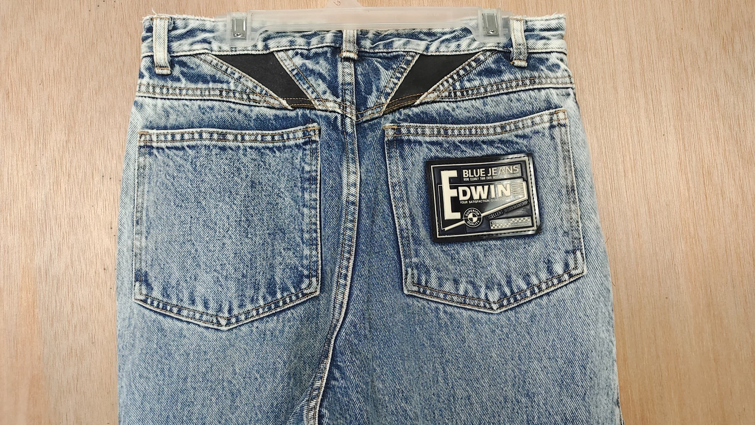 Edwin × If Six Was Nine × Isabel Marant VINTAGE EDWIN BLUE ACID WASH HIGH WAIST MOM JEANS Size 28" / US 6 / IT 42 - 4 Thumbnail