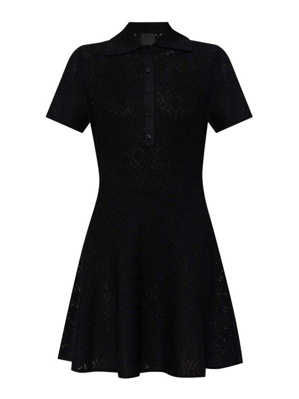 Givenchy o1n1vont0326 Polo Dress in Black Size XS / US 0-2 / IT 36-38 - 1 Thumbnail