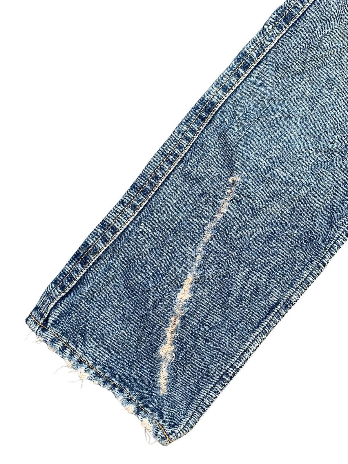 Kapital DOUBLE WAIST ANTGAUGE PUNK STYLE DISTRESSED DENIM Size US 29 - 20 Thumbnail