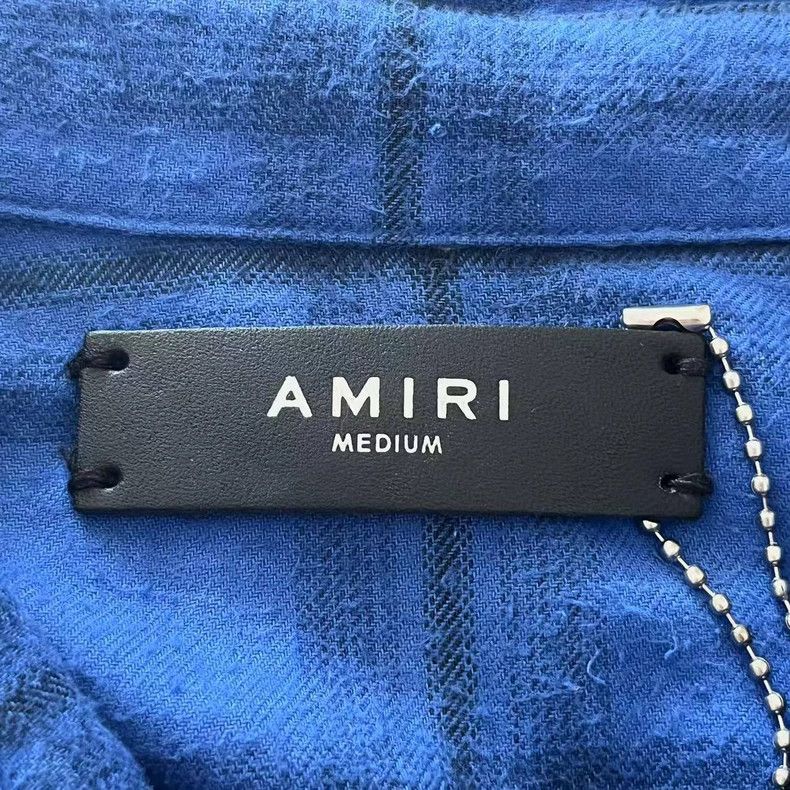 Amiri Amiri 18ss genuine blue shark shirt Size US M / EU 48-50 / 2 - 2 Thumbnail