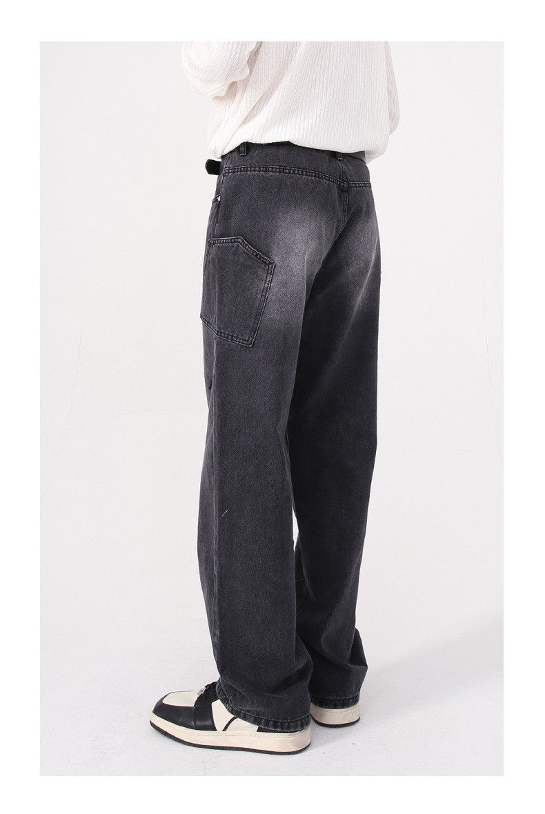 Japanese Brand Personalized pocket trendy loose straight hip-hop jeans Size US 32 / EU 48 - 4 Thumbnail