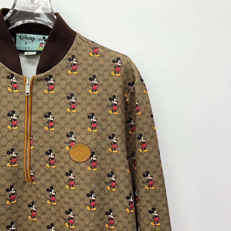 Gucci Gucci Disney co-branded dark brown Mickey Mouse logo jacqua Size M / US 6-8 / IT 42-44 - 3 Thumbnail