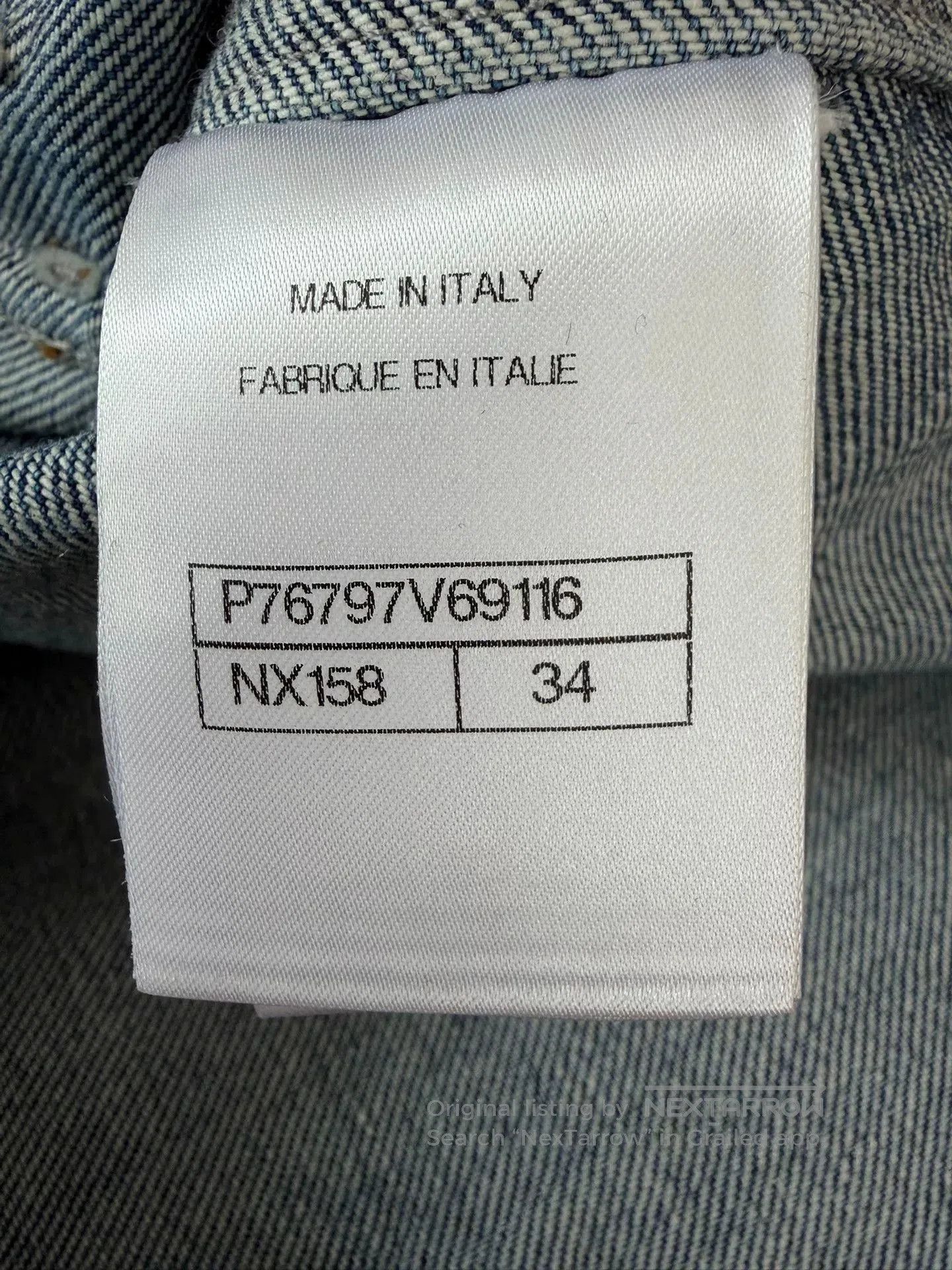 Chanel 24S Denim pullover.