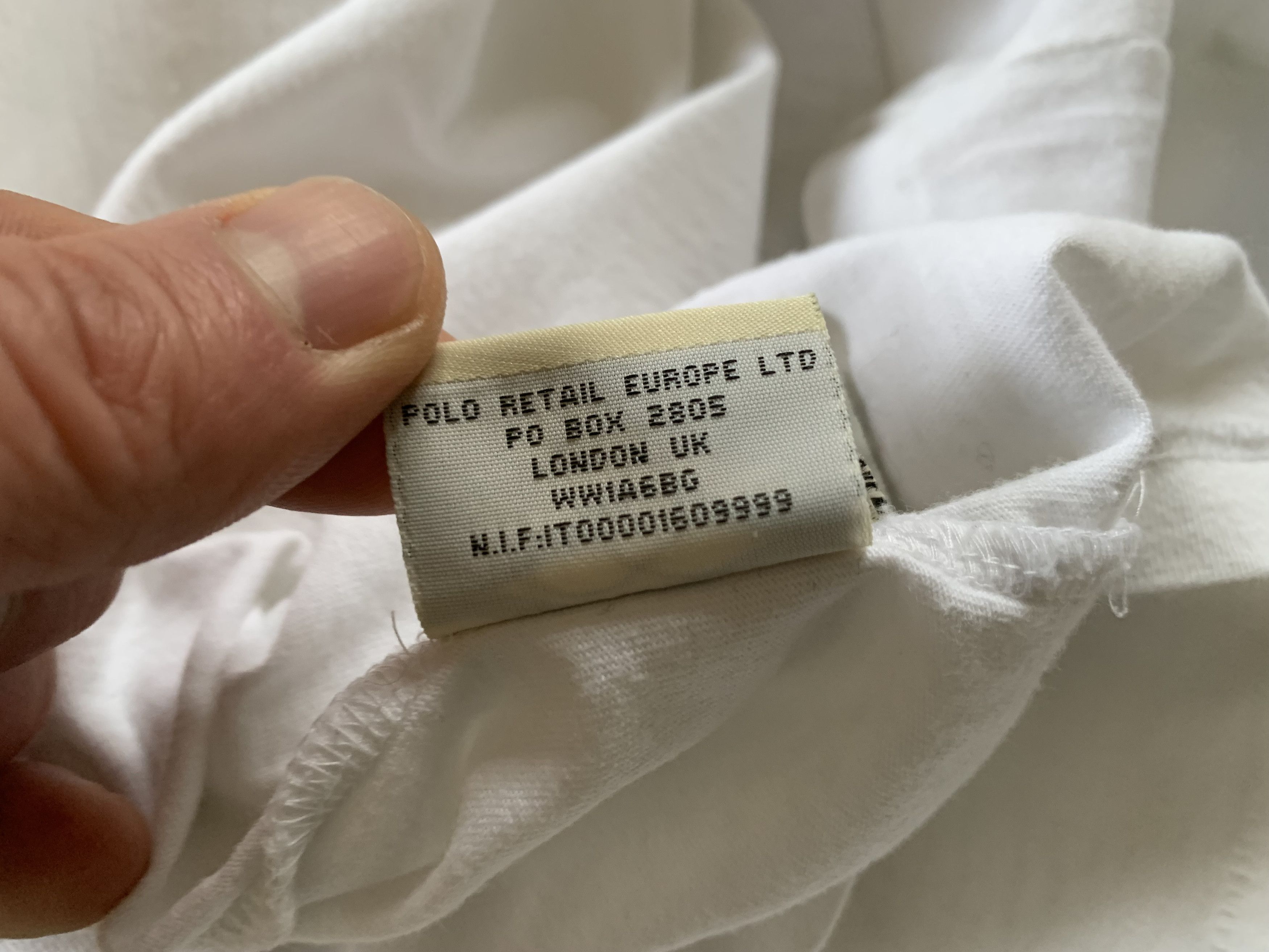 Polo Ralph Lauren × Vintage Polo Ralph Lauren White Printed Logo T-Shirt Size US XXL / EU 58 / 5 - 10 Thumbnail
