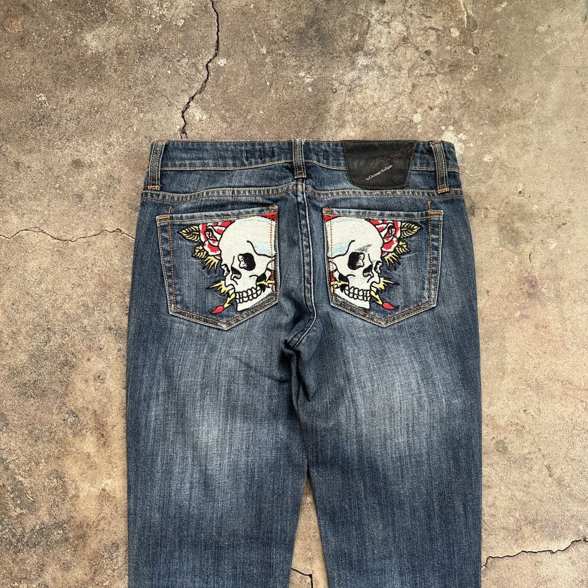 Christian Audigier Vintage Ed Hardy by Christian Audigier Slim Y2K Denim Size 27" / US 4 / IT 40 - 3 Thumbnail