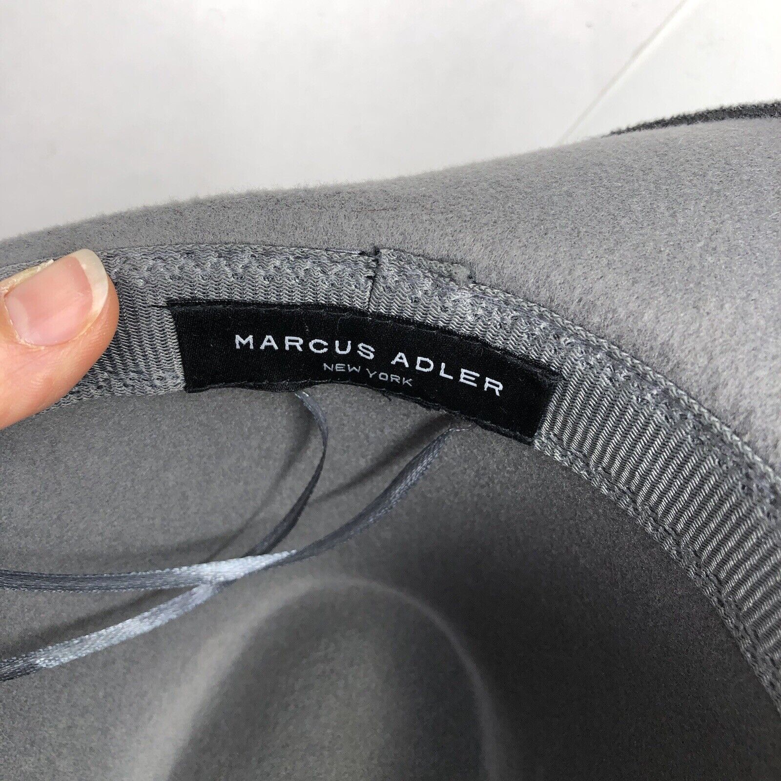 Other Marcus Adler Womens Gray Wool Blend Panama Hat Fedora Shinny Size ONE SIZE - 7 Thumbnail