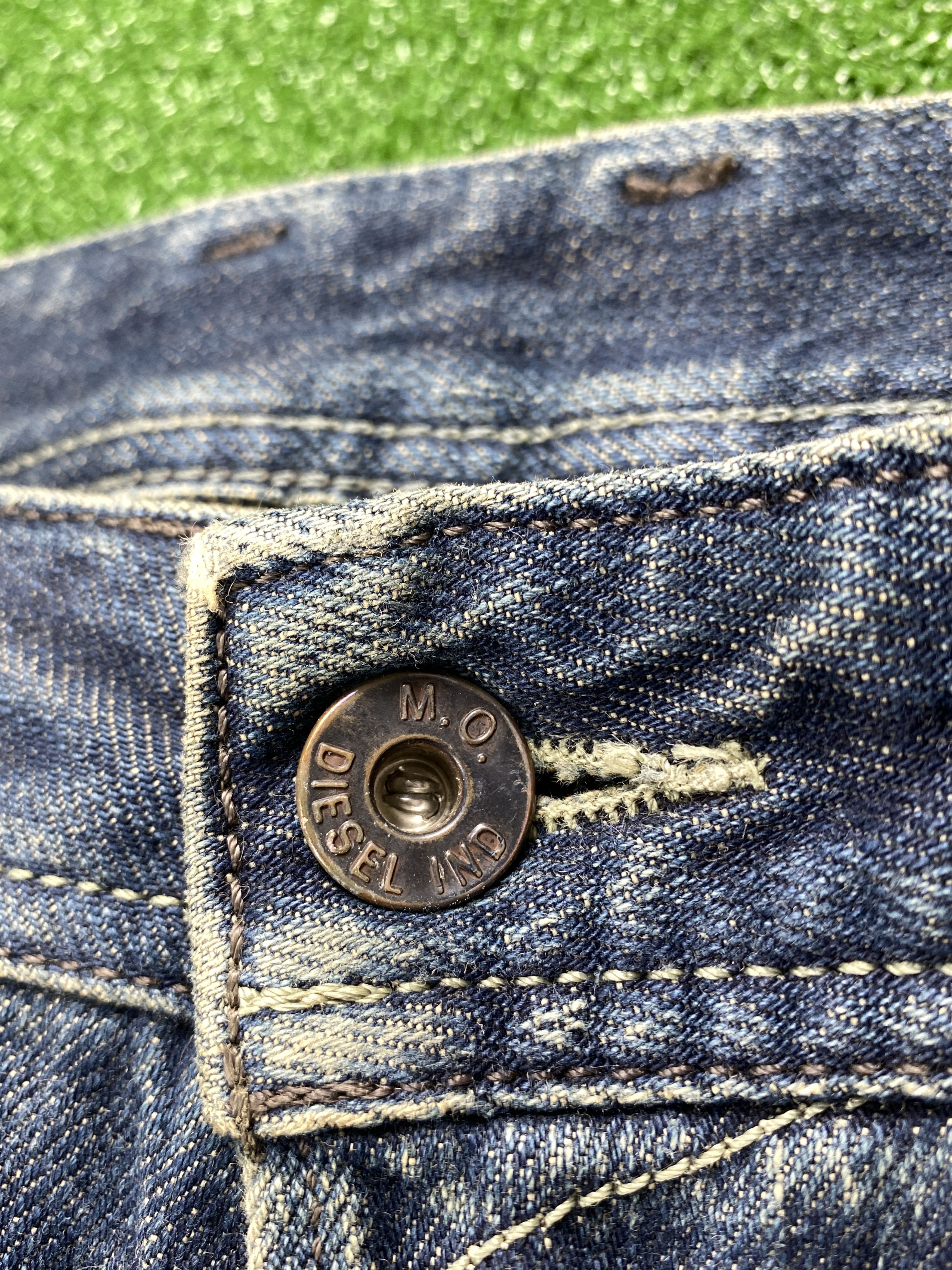 Diesel 💢 Selvedge Vintage Diesel Industry Faded Blue Jeans CP0077 Size US 32 / EU 48 - 5 Thumbnail