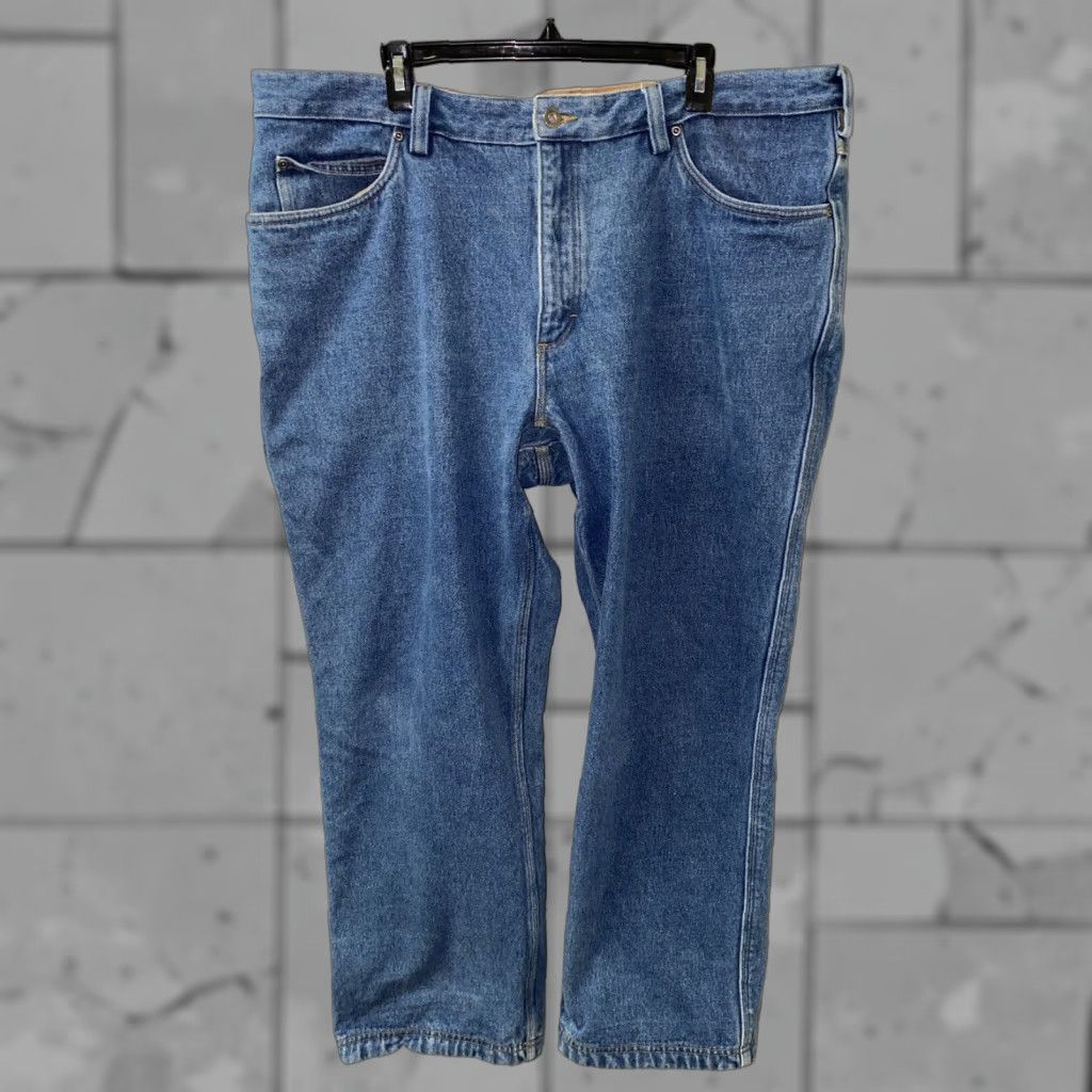 CO Duluth Trading Co Mens Blue Plaid Lined Denim Jeans Size 42 X 30 Size US 42 / EU 58 - 1 Thumbnail