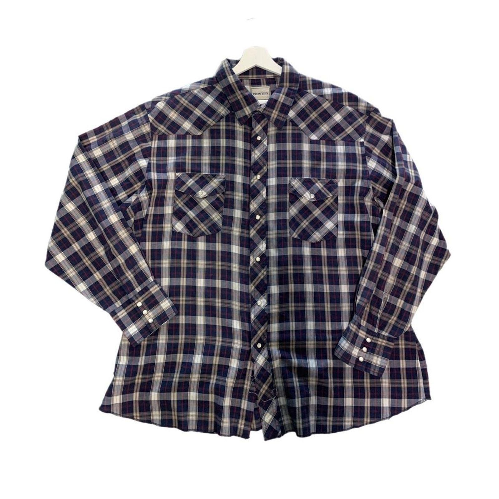 Vintage Frontier western plaid shirt Size US XXL / EU 58 / 5 - 1 Thumbnail