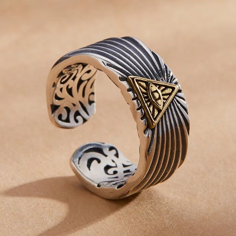 Other Retro Golden Eye Ring Size ONE SIZE - 3 Thumbnail