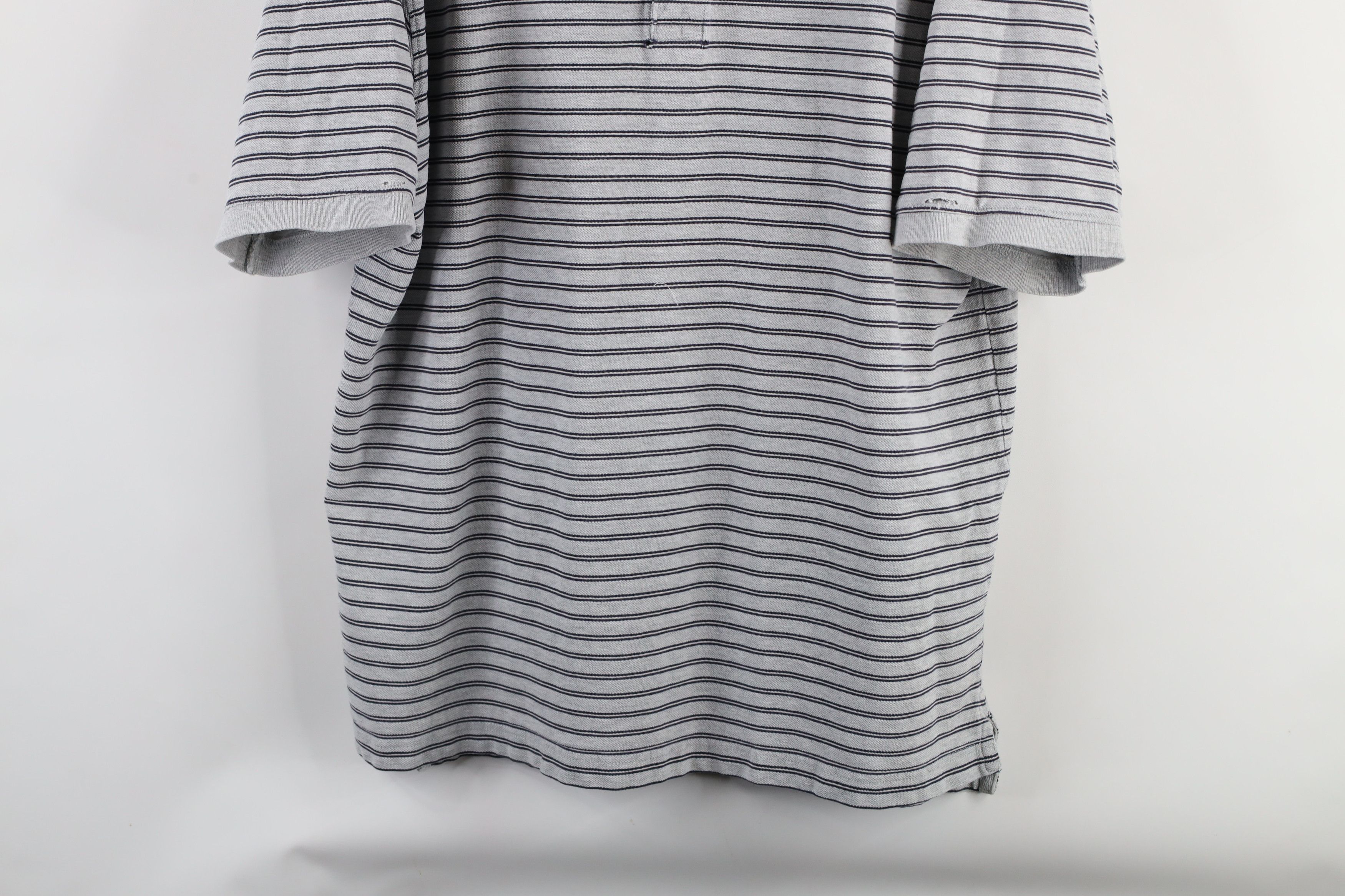 Eddie Bauer × Vintage Vintage 90s Eddie Bauer Knit Collared Golf Polo Shirt Gray Size US L / EU 52-54 / 3 - 3 Thumbnail