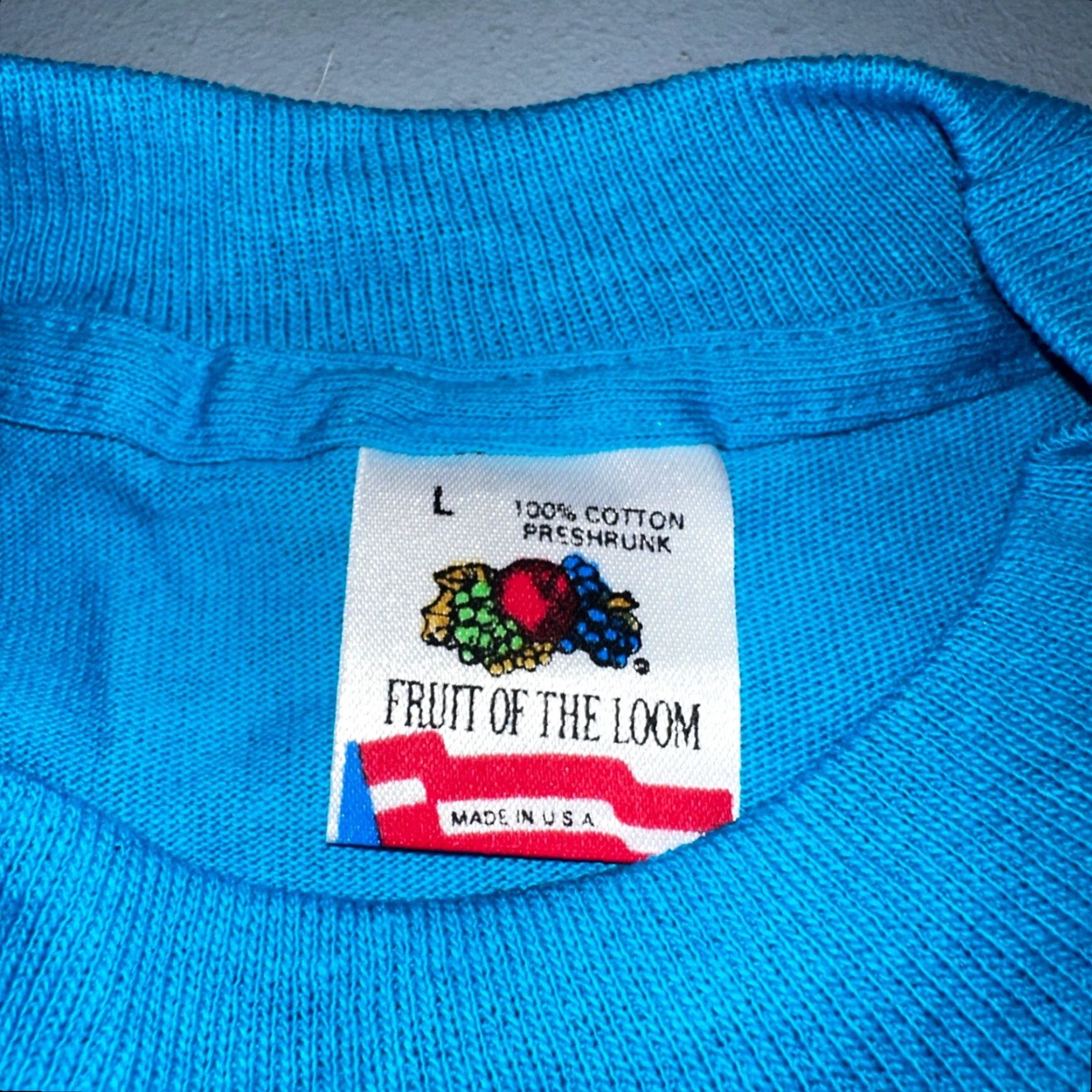 Fruit Of The Loom VINTAGE Hot August Nights 1991 VTG T Shirt 90s Single Stitch FOTL Graphic Sports Cars Mens L Blue Size US L / EU 52-54 / 3 - 4 Thumbnail