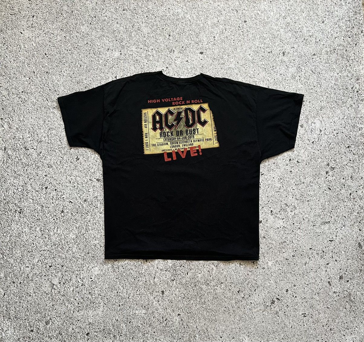 AC/DC × Band Tees AC/DC Rock Or Bust World Tour 2015/2016 Rock N Roll T-Shirt Size US XXL / EU 58 / 5 - 4 Thumbnail