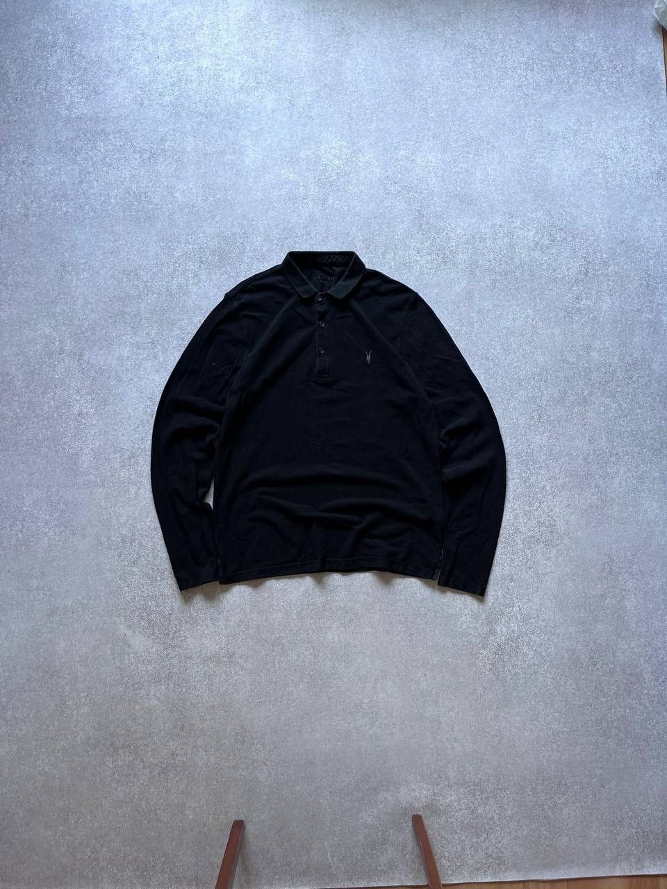 Allsaints Vintage Allsaints Black Rugby Polo Shirt M Size US M / EU 48-50 / 2 - 1 Thumbnail