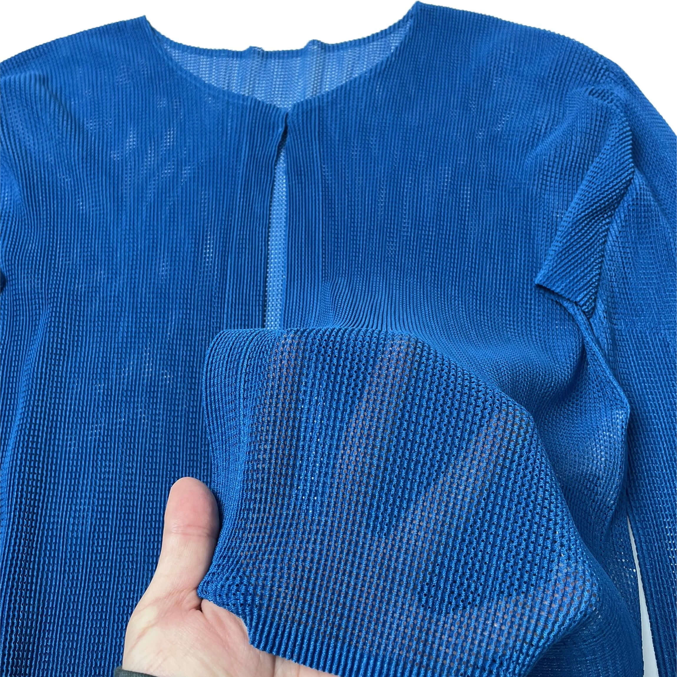Issey Miyake issey miyake pleats blue cardigan Size L / US 10 / IT 46 - 3 Thumbnail