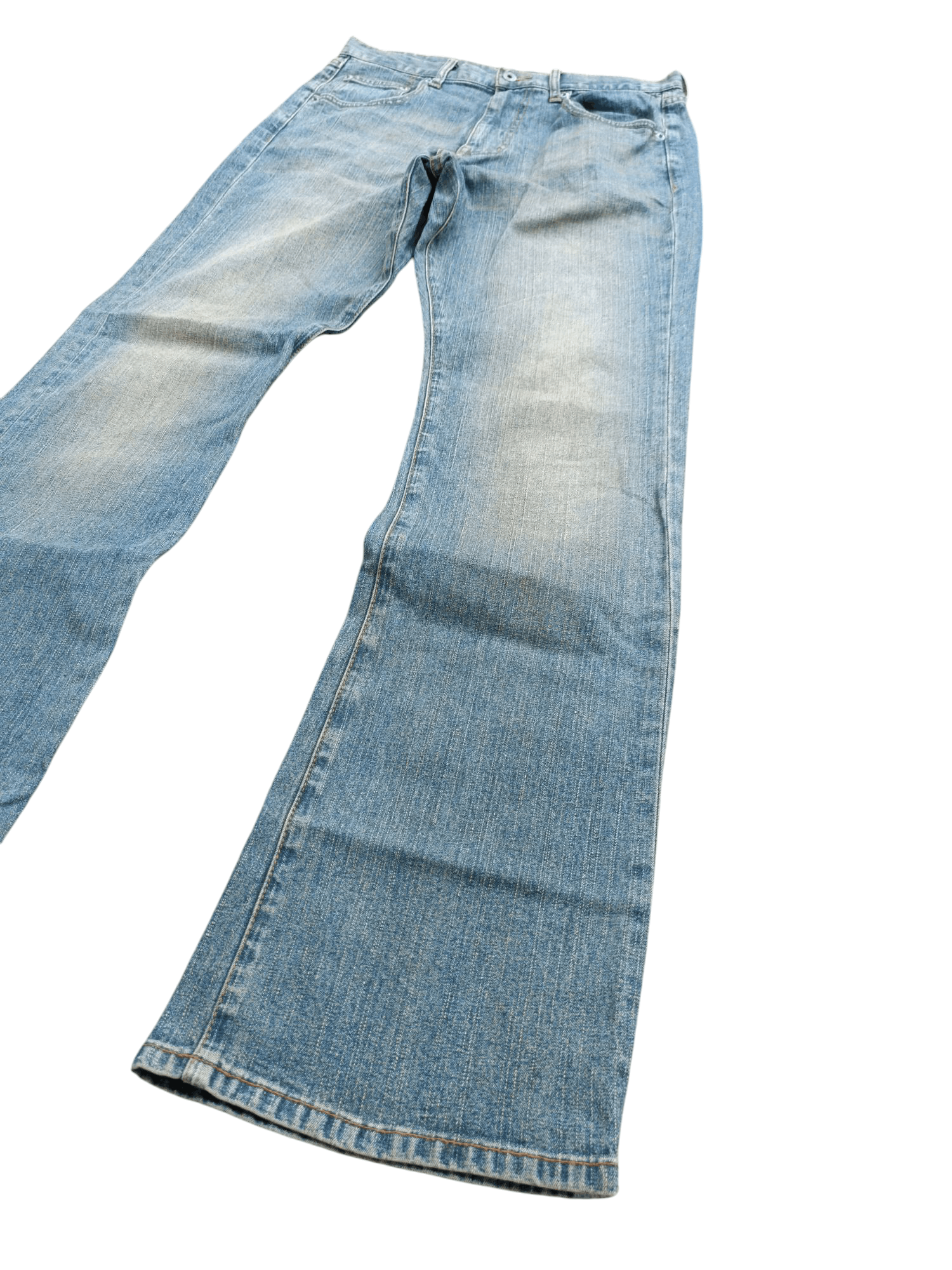 Japanese Brand RARE 🔥 AVV HOMME FLARE WIDE LEG JEANS E237 Size US 30 / EU 46 - 2 Thumbnail