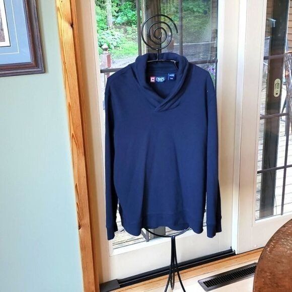 Chaps Chaps Sz. L Collared Vneck Pullover Long Sleeve Sweatshirt Size US L / EU 52-54 / 3 - 1 Thumbnail