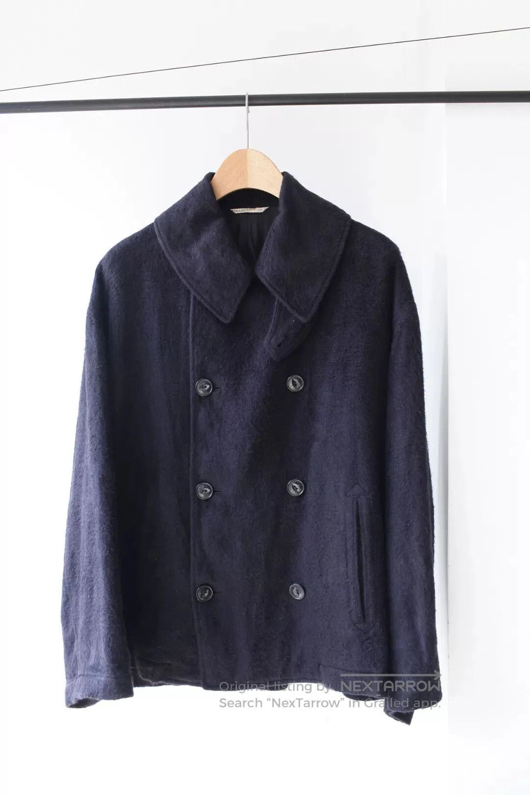Arts & Science navy double-breasted wool coat. Size US M / EU 48-50 / 2 - 1 Thumbnail