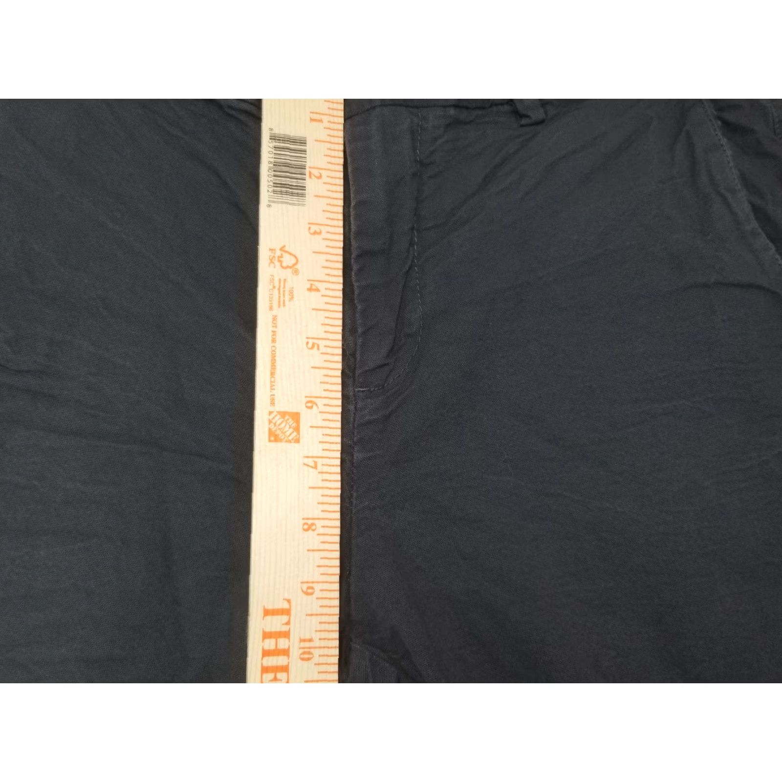 Vintage Linksoul Shorts Men's 33 Chino Flat Front Black Button Pockets Knit Lightweight Casual Outdoor Size US 33 - 4 Thumbnail