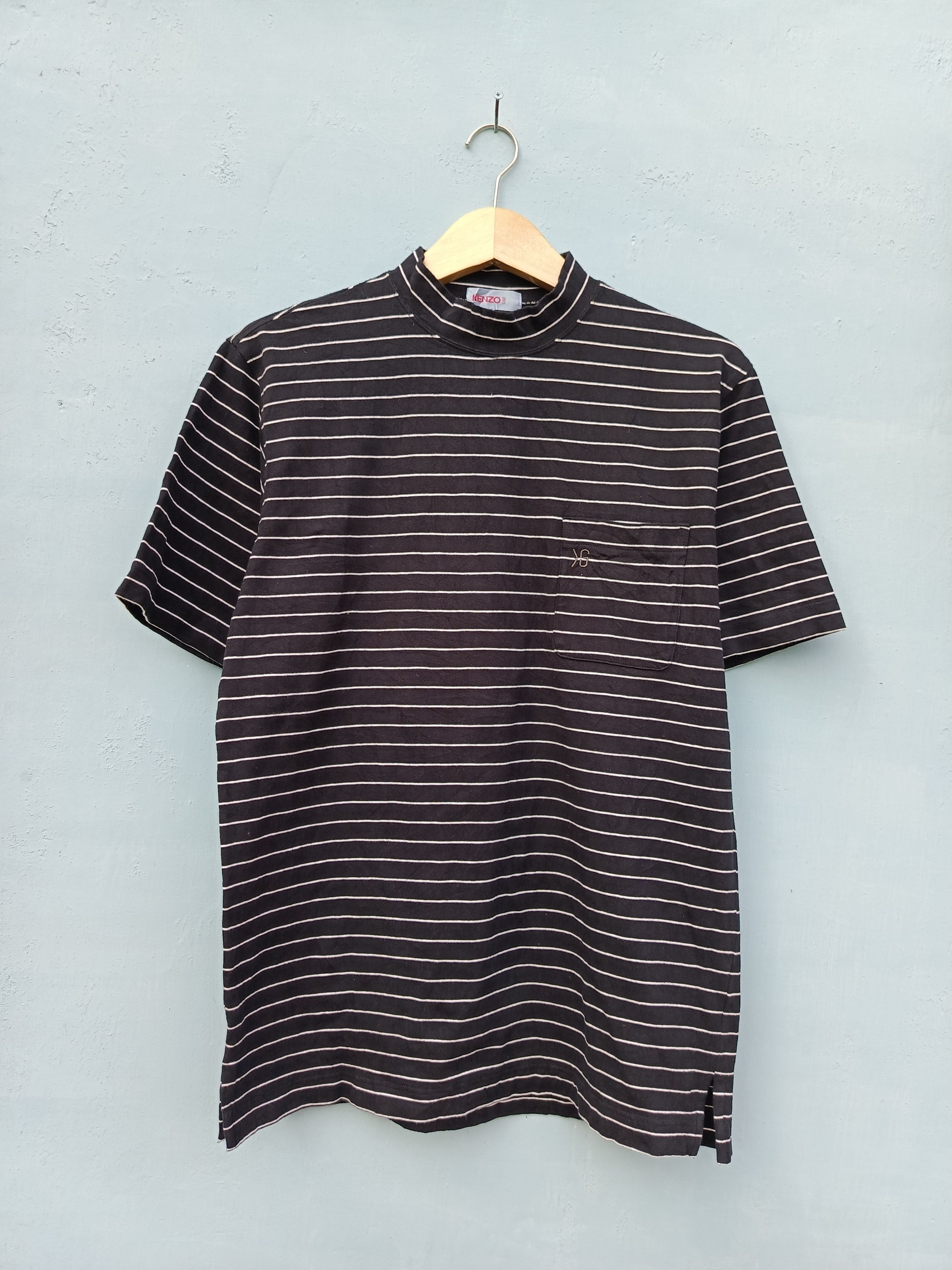 image of Kenzo Golf Pocket Stripe in Black, Men's (Size XL)