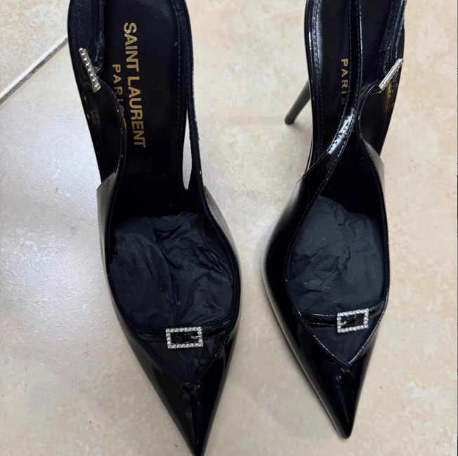 Saint Laurent Paris YSL Stiletto Heels Size US 7 / IT 37 - 2 Thumbnail