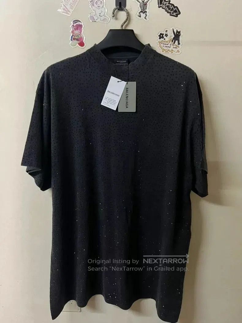Balenciaga Balenciaga Rhinestone Print Short Sleeve. Size US M / EU 48-50 / 2 - 1 Thumbnail